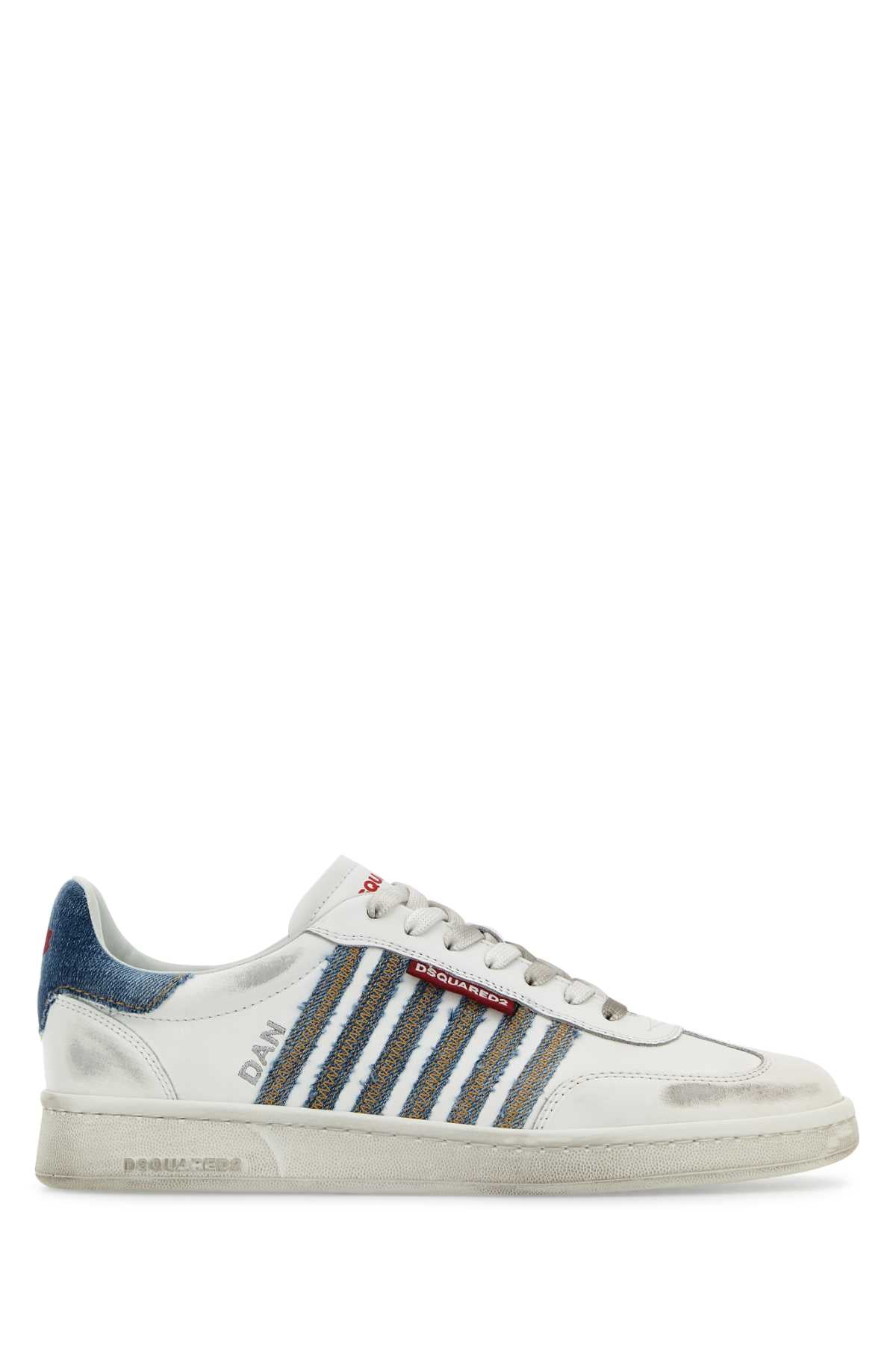 DSQUARED Leather Boxer Sneaker for Men