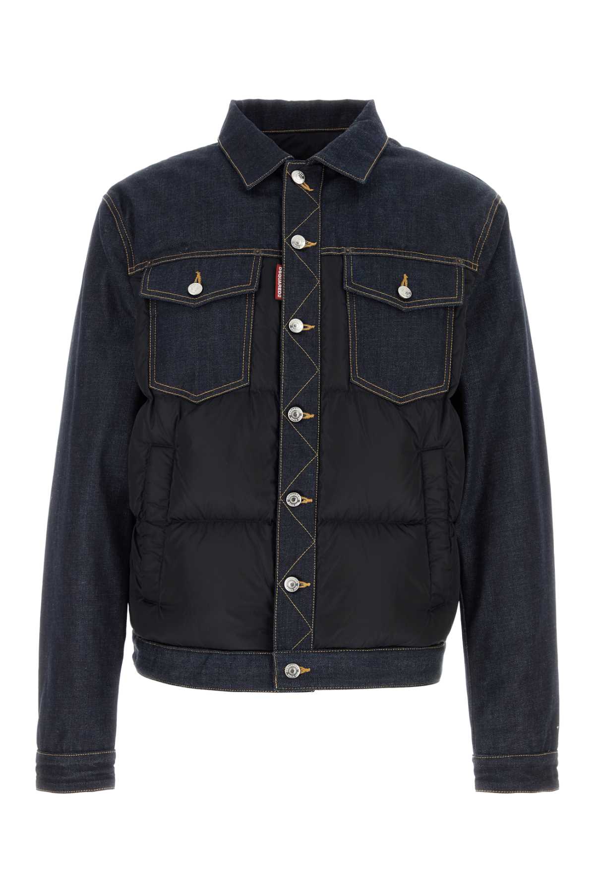 DSQUARED Two-Tone Down Jacket for Men