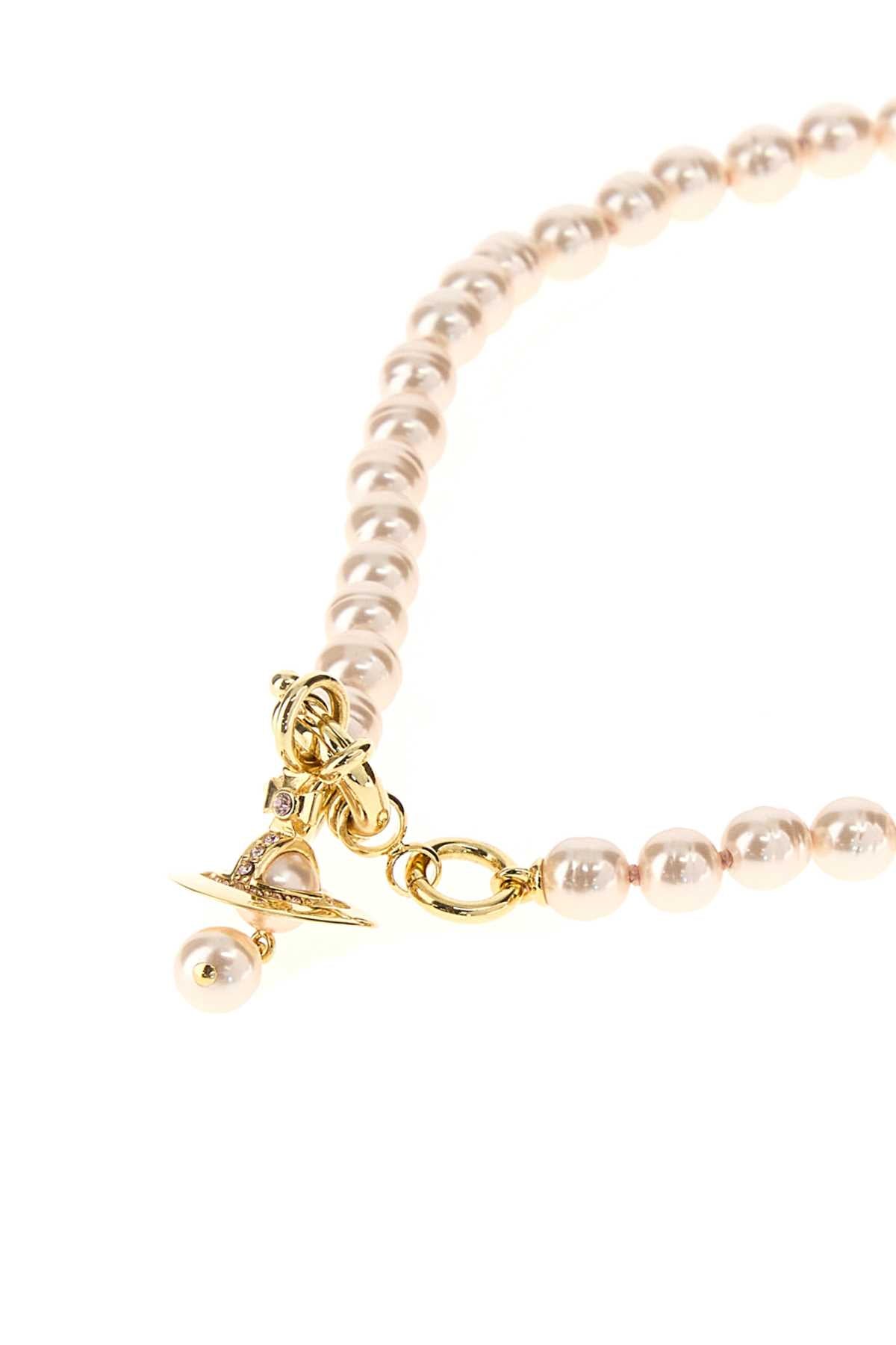 VIVIENNE WESTWOOD Ivory Pearls Aleksa Necklace - Max Circumference 40 cm