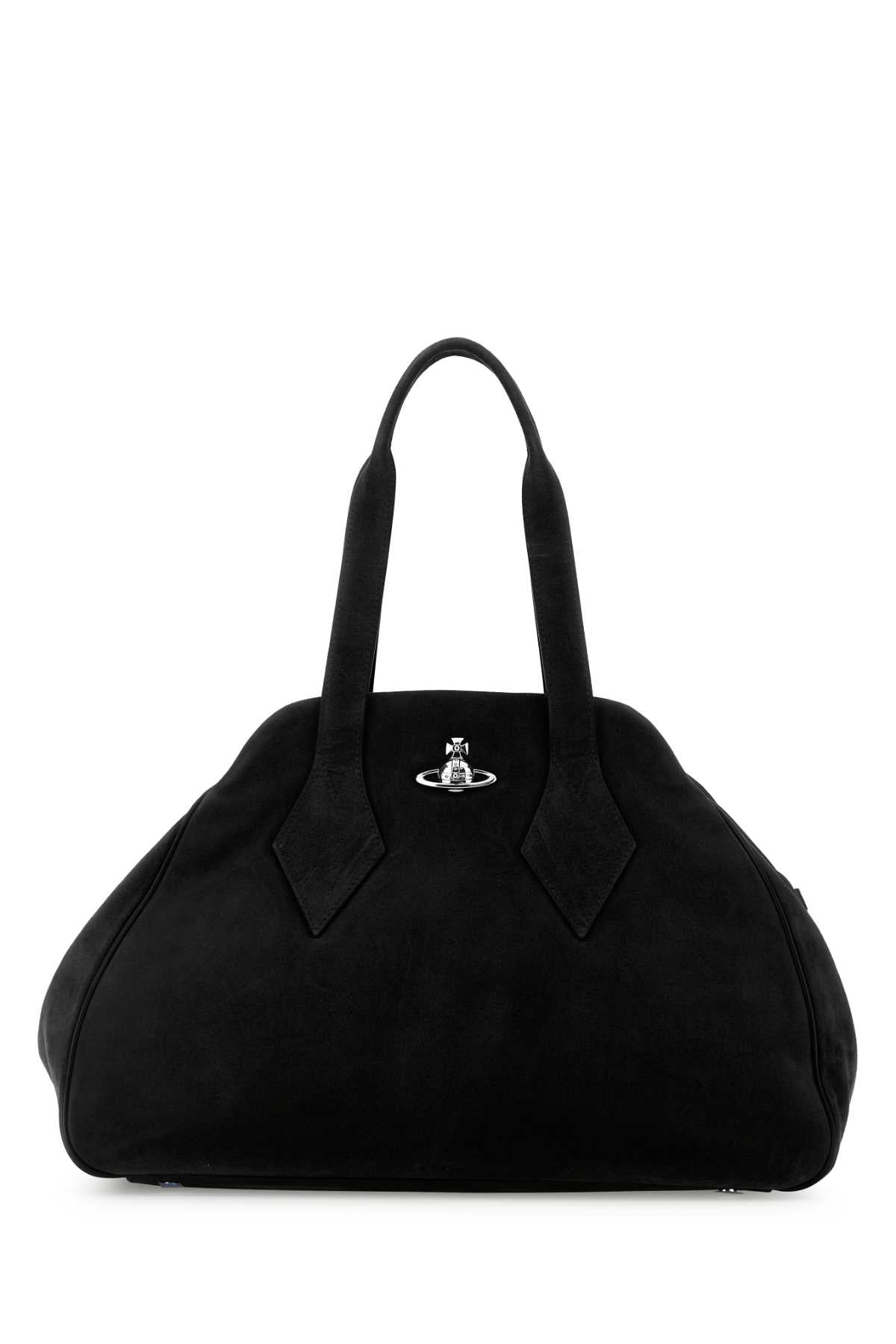 VIVIENNE WESTWOOD Large Yasmine Suede Shoulder Handbag (45 cm)