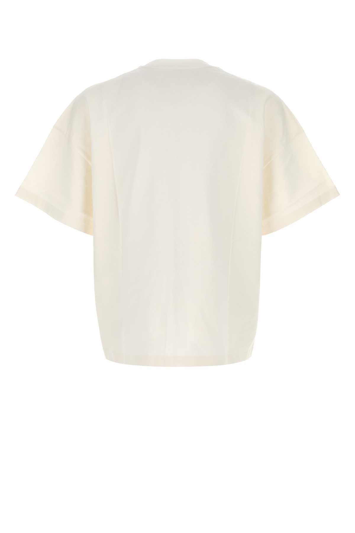 JIL SANDER Cotton T-Shirt with Contrasting Logo (Size 48 IT)