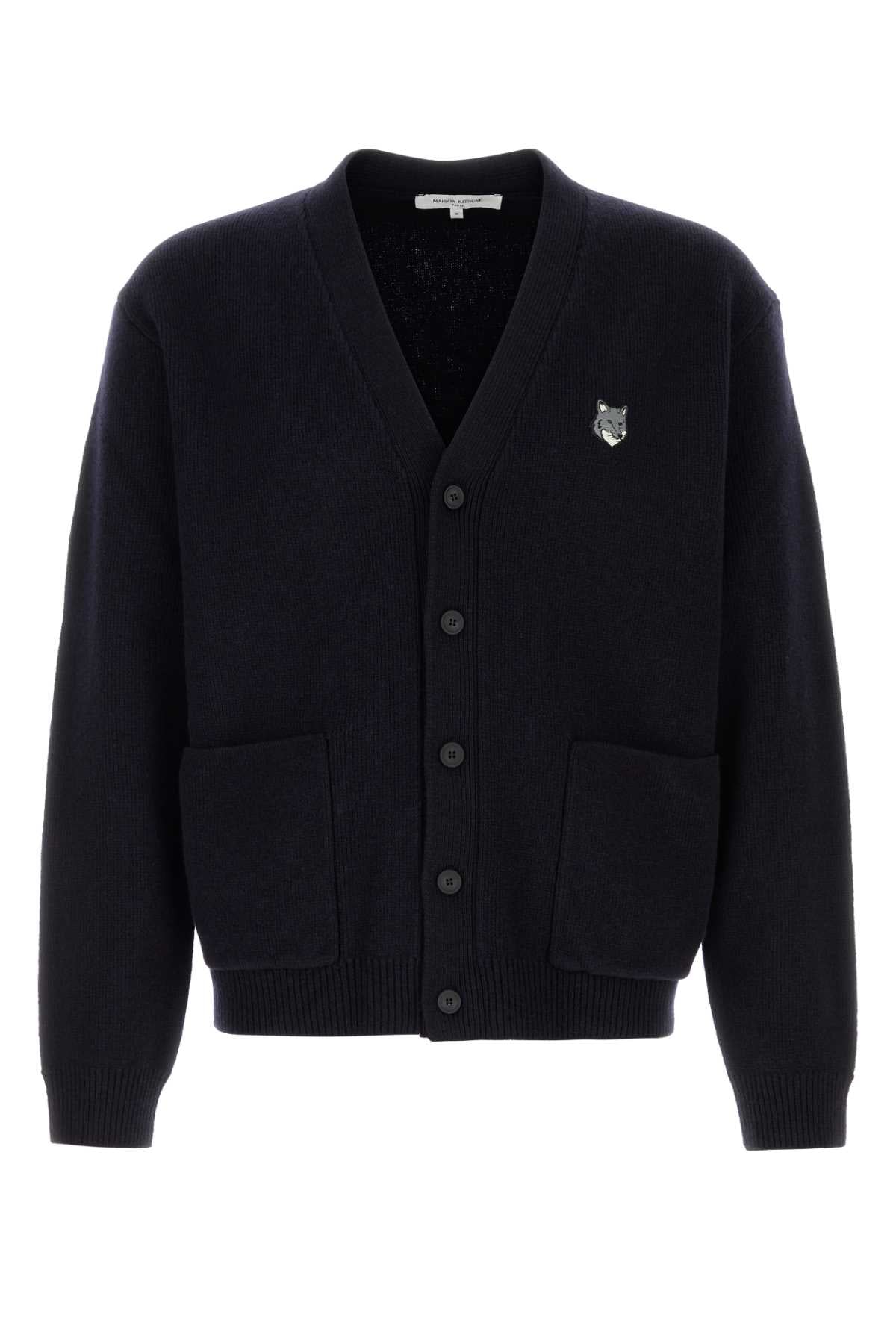 MAISON KITSUNE Wool Cardigan for Men - Classic Fit
