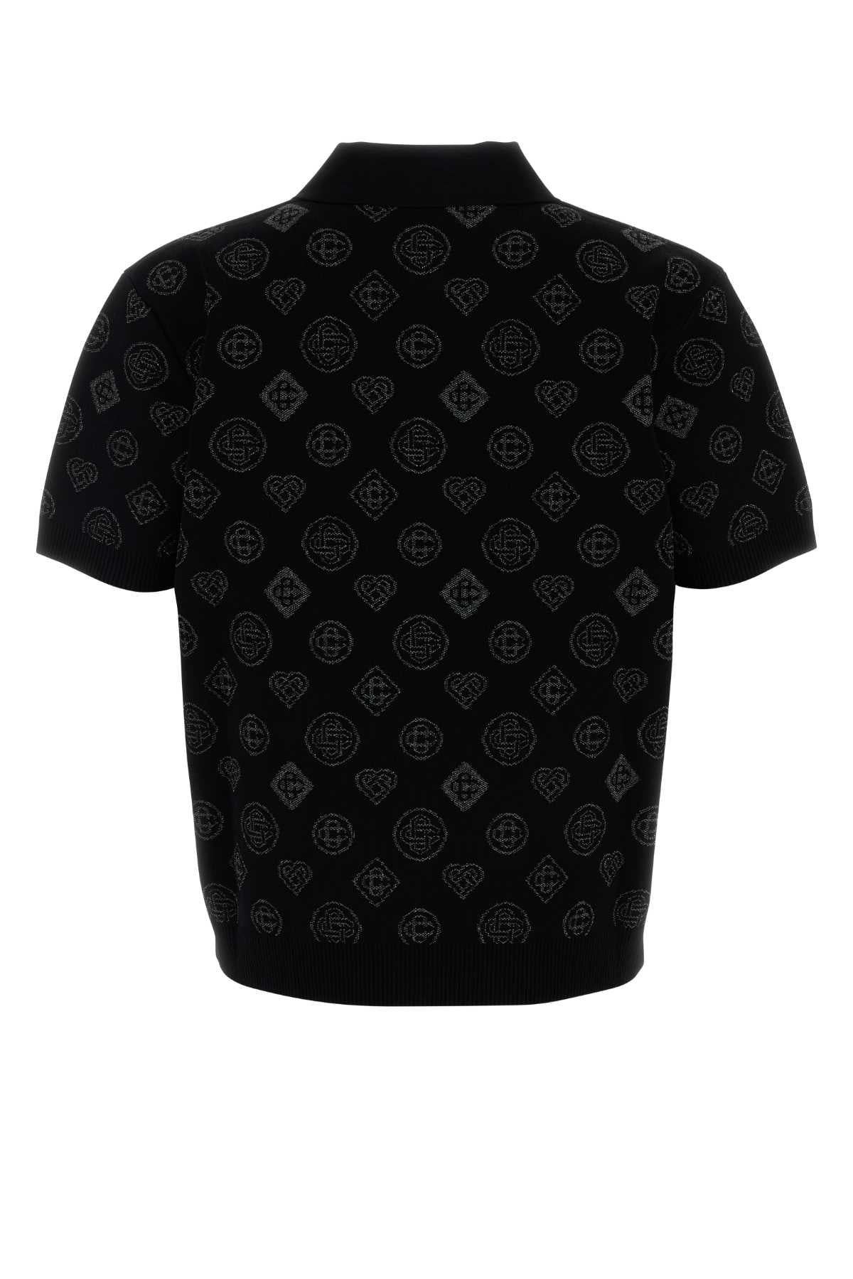 CASABLANCA Embroidered Viscose Blend Polo Shirt for Men