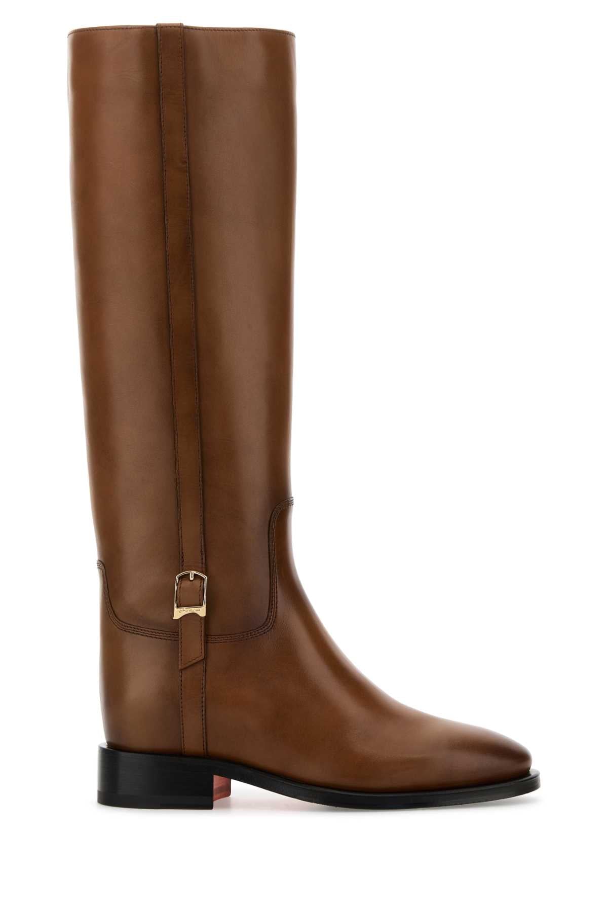 SANTONI Mandy Mini Leather Boots for Women
