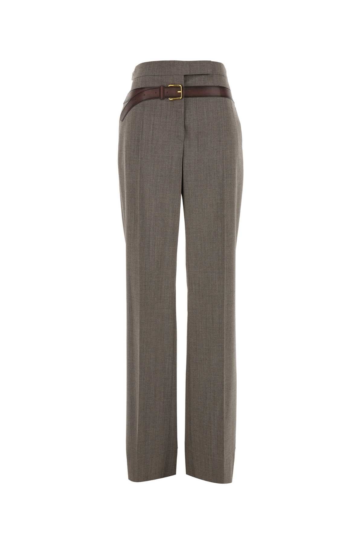 PRADA Melange Tech Wool Pants for Women