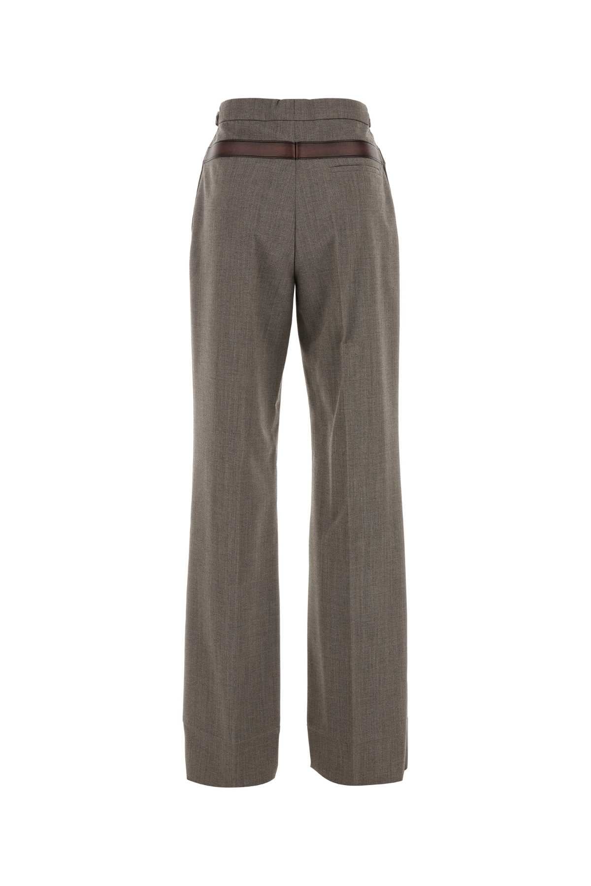PRADA Melange Tech Wool Pants for Women
