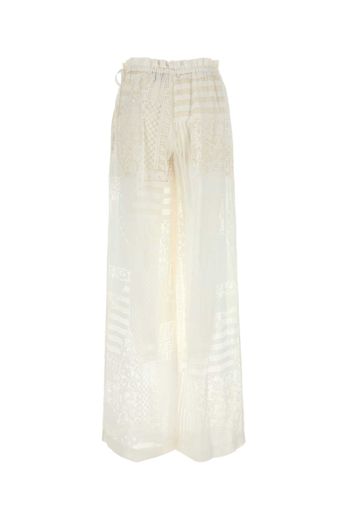 FENDI Viscose Blend Wide-Leg Pant
