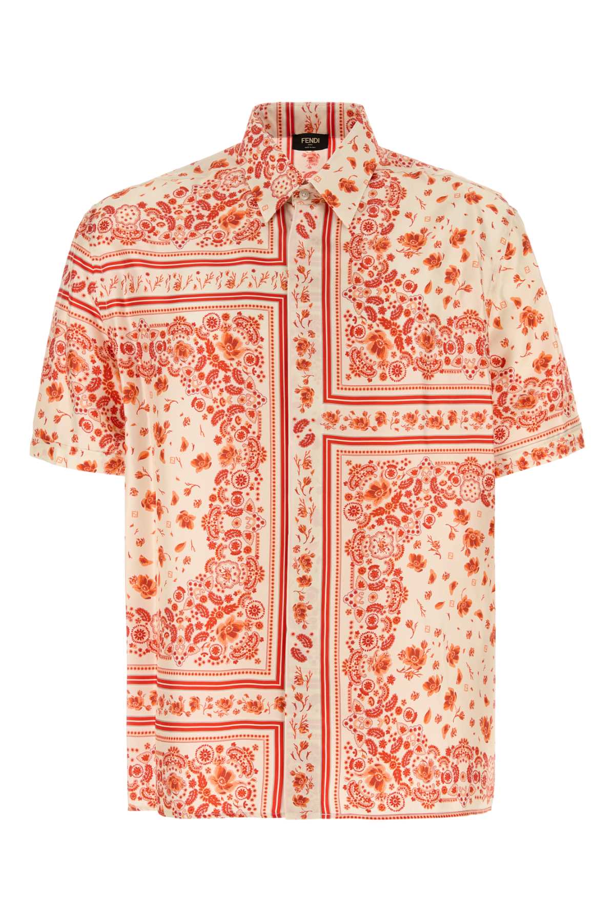 FENDI Printed Silk Shirt for Men - Season 25S