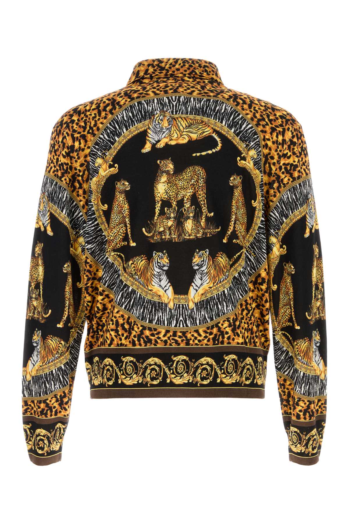 VERSACE Printed Knit Shirt for Men