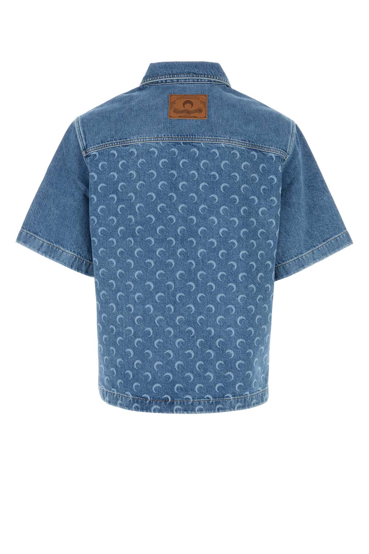 MARINE SERRE Printed Denim Shirt for Men
