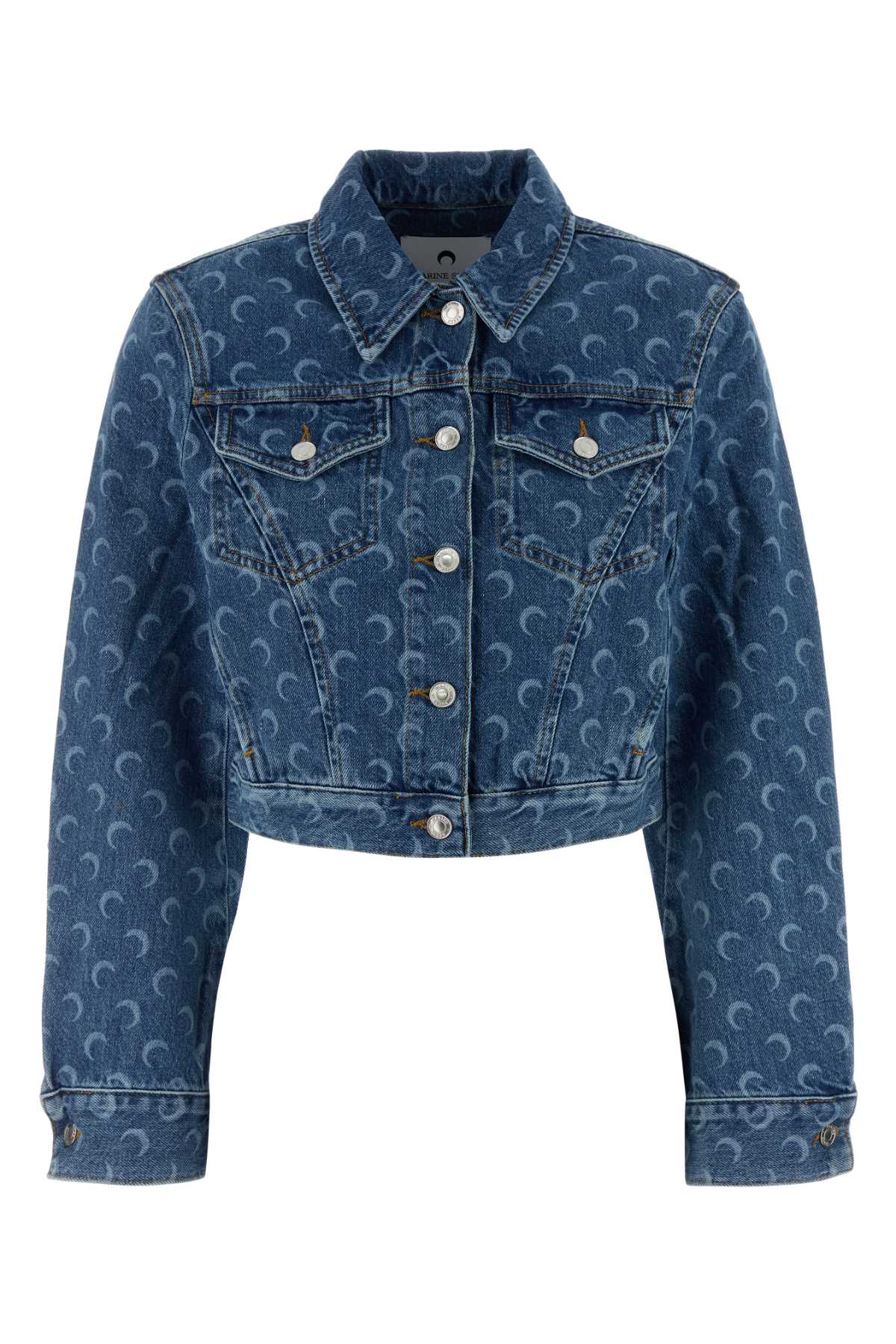 MARINE SERRE Printed Denim Jacket for Women