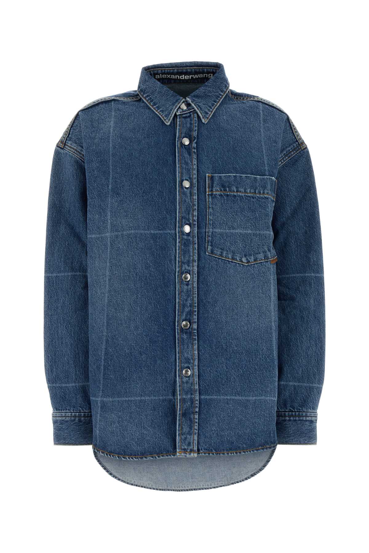 ALEXANDER WANG Oversized Denim Shirt for Women - Spring 2025