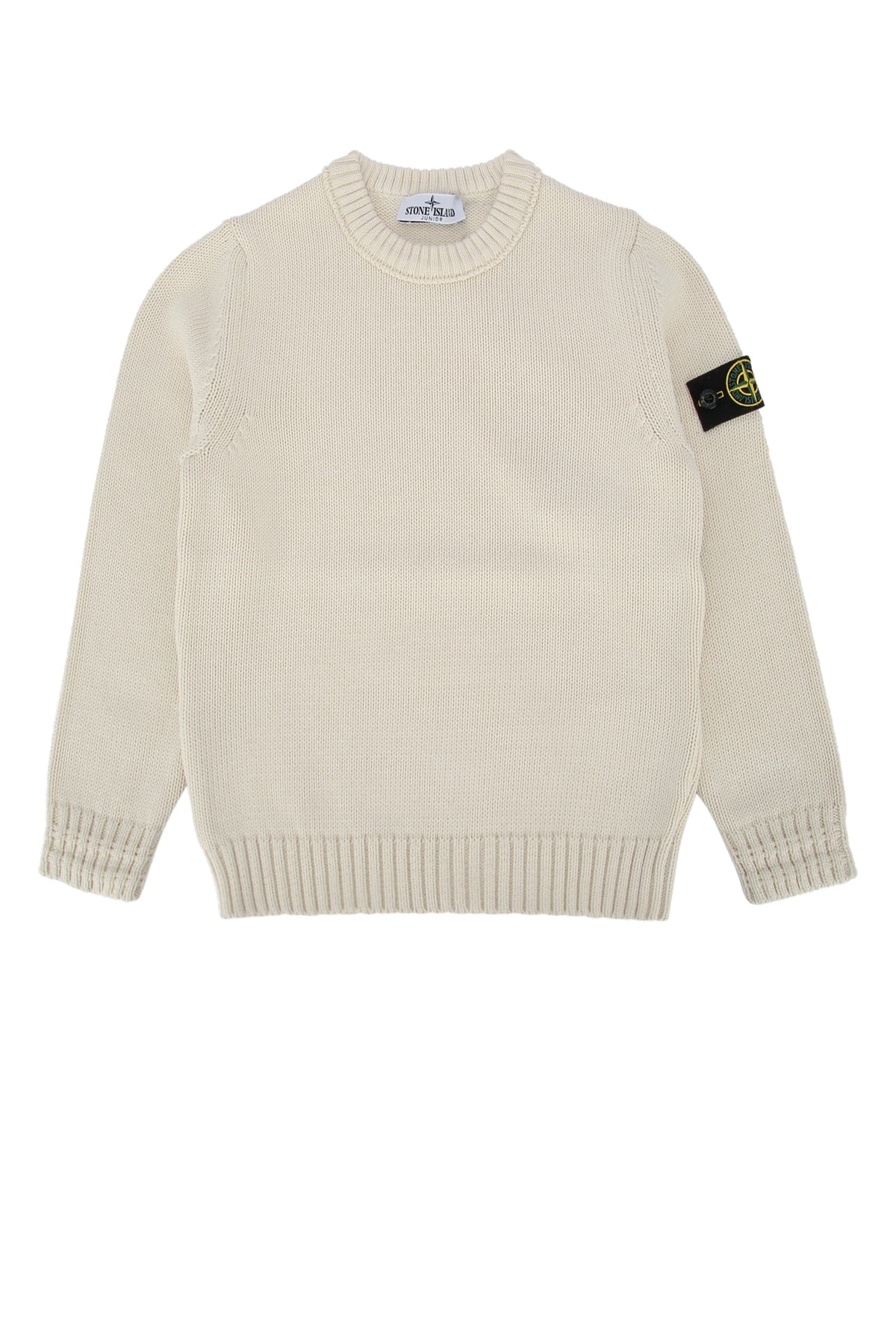STONE ISLAND KIDS Kids Crew Neck Knit Sweater - FW25 Collection