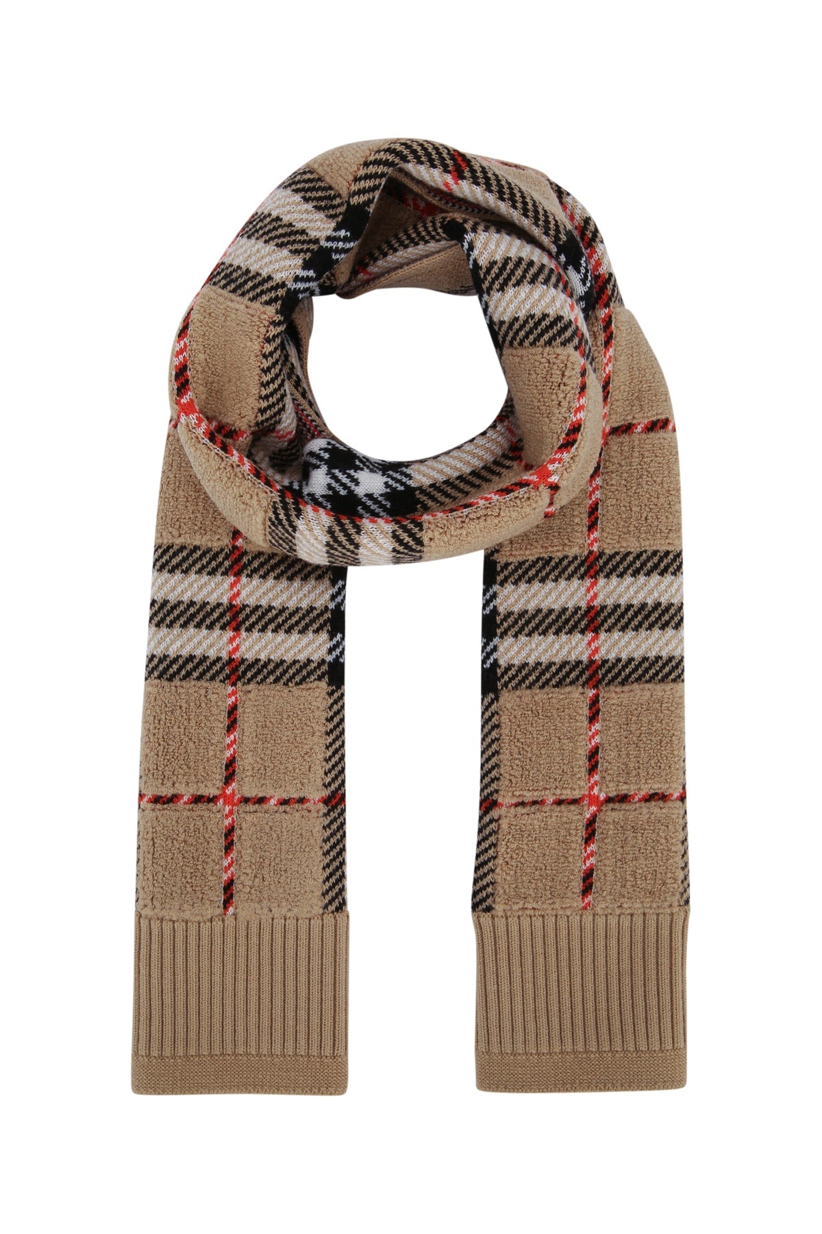 BURBERRY JR Mini Towel Check Scarf for Kids