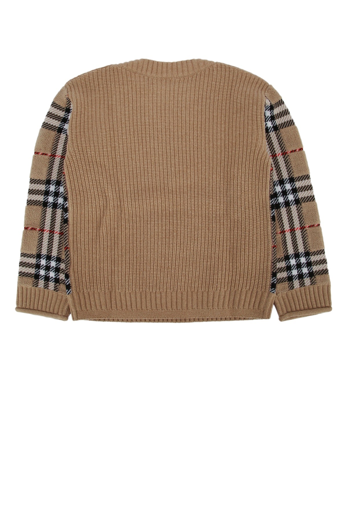 BURBERRY JR Mini Patrick Check Knit Sweater for Kids