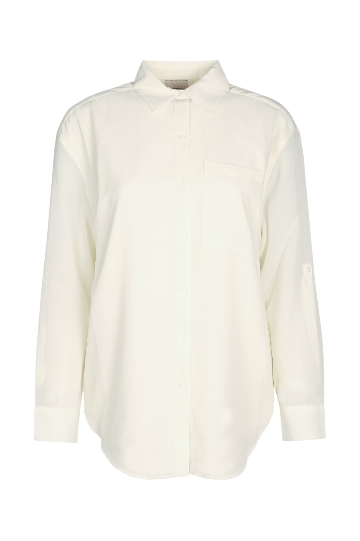 CALVIN KLEIN Utility Pocket Button-Up Shirt for Women