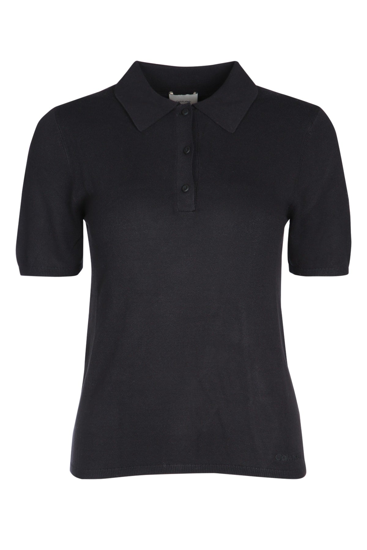 CALVIN KLEIN Fine Gauge Viscose Polo for Women