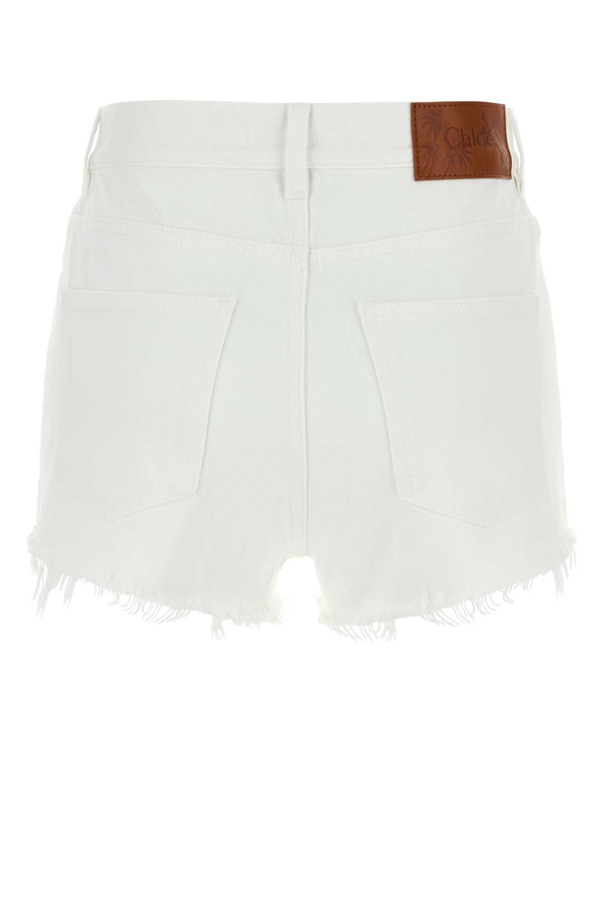 CHLOE Effortless Denim Mini Shorts for Women