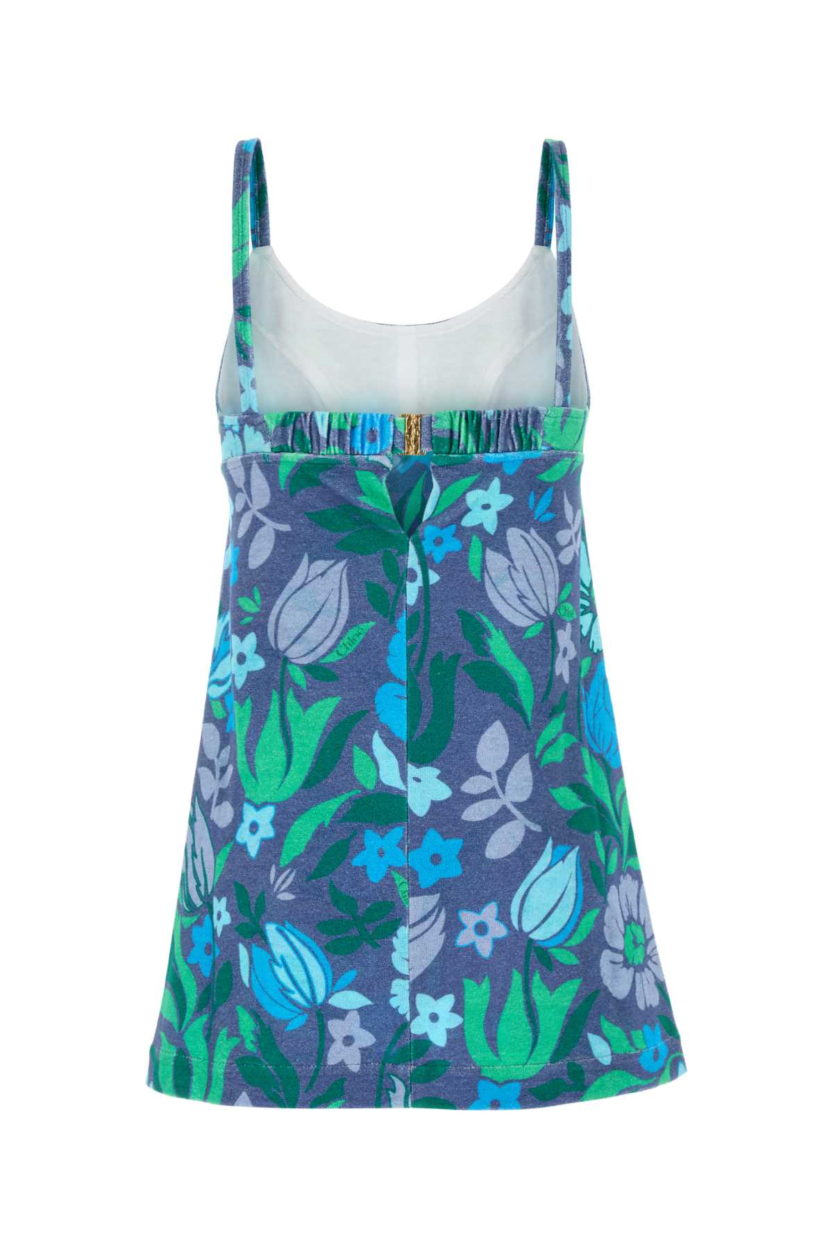 CHLOE Printed Terry Fabric Mini Dress