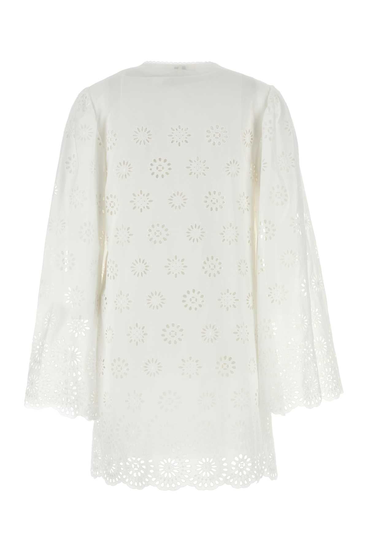 CHLOE Elegant Mini Broderie Anglaise Dress for Women
