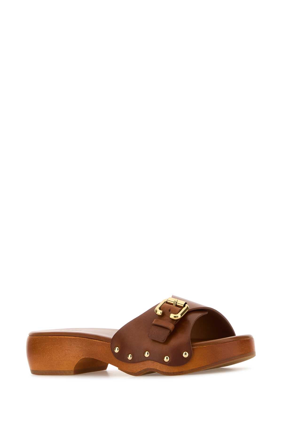 CHLOE Leather Jeanette Clogs for Women