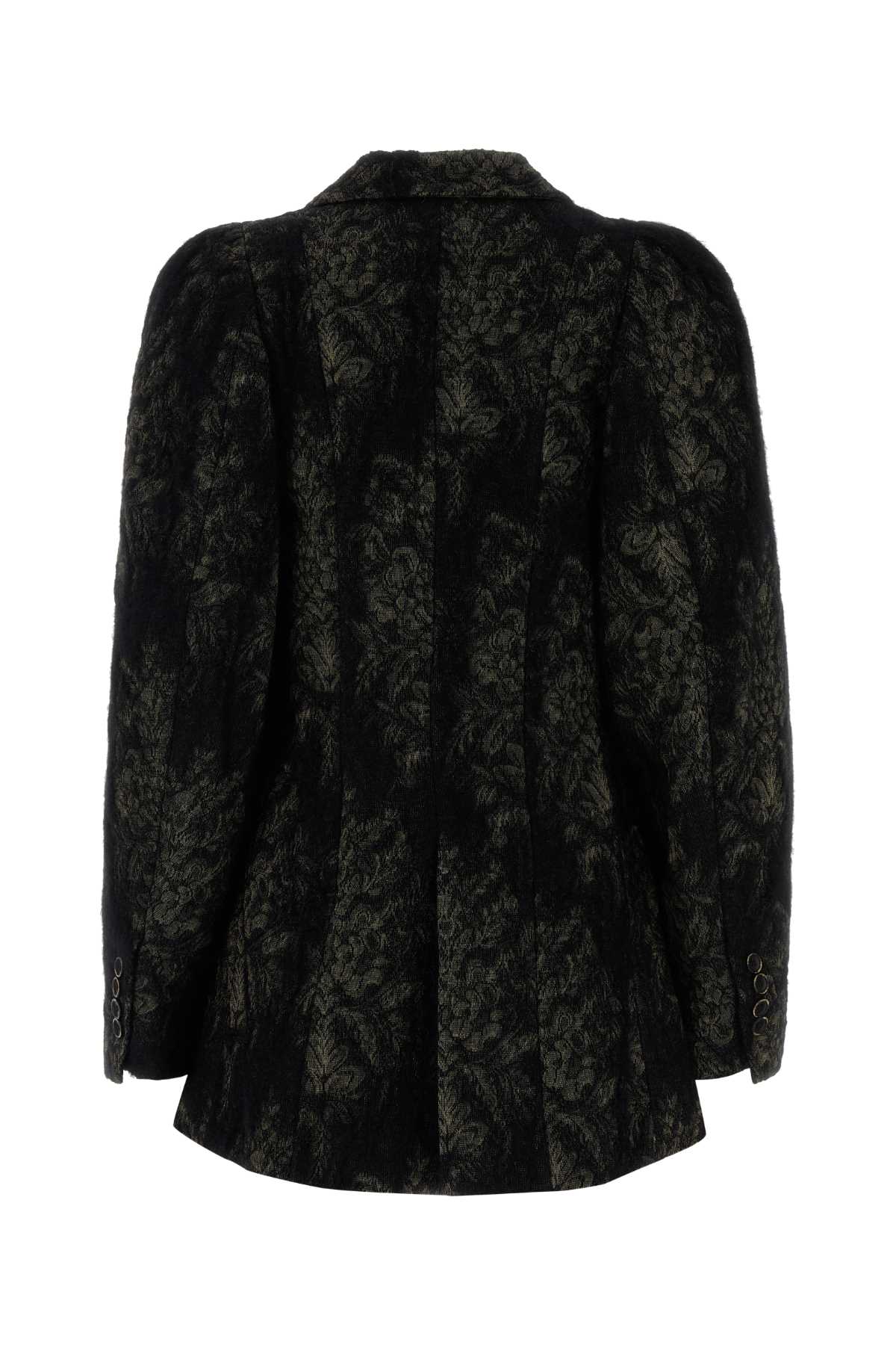 UMA WANG Embroidered Angora Blend Kruno Blazer