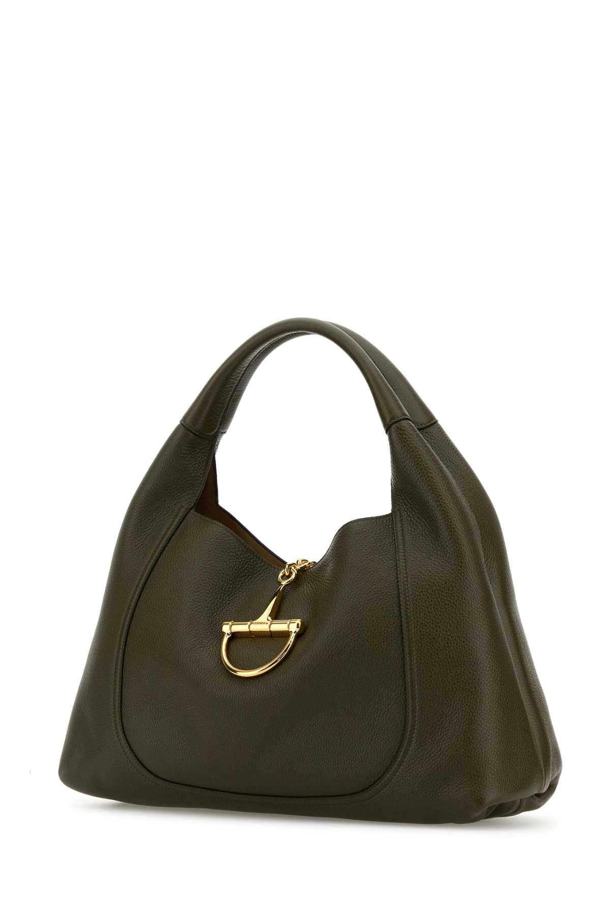 GUCCI Large Softbit Leather Shoulder Handbag - 46 cm Width
