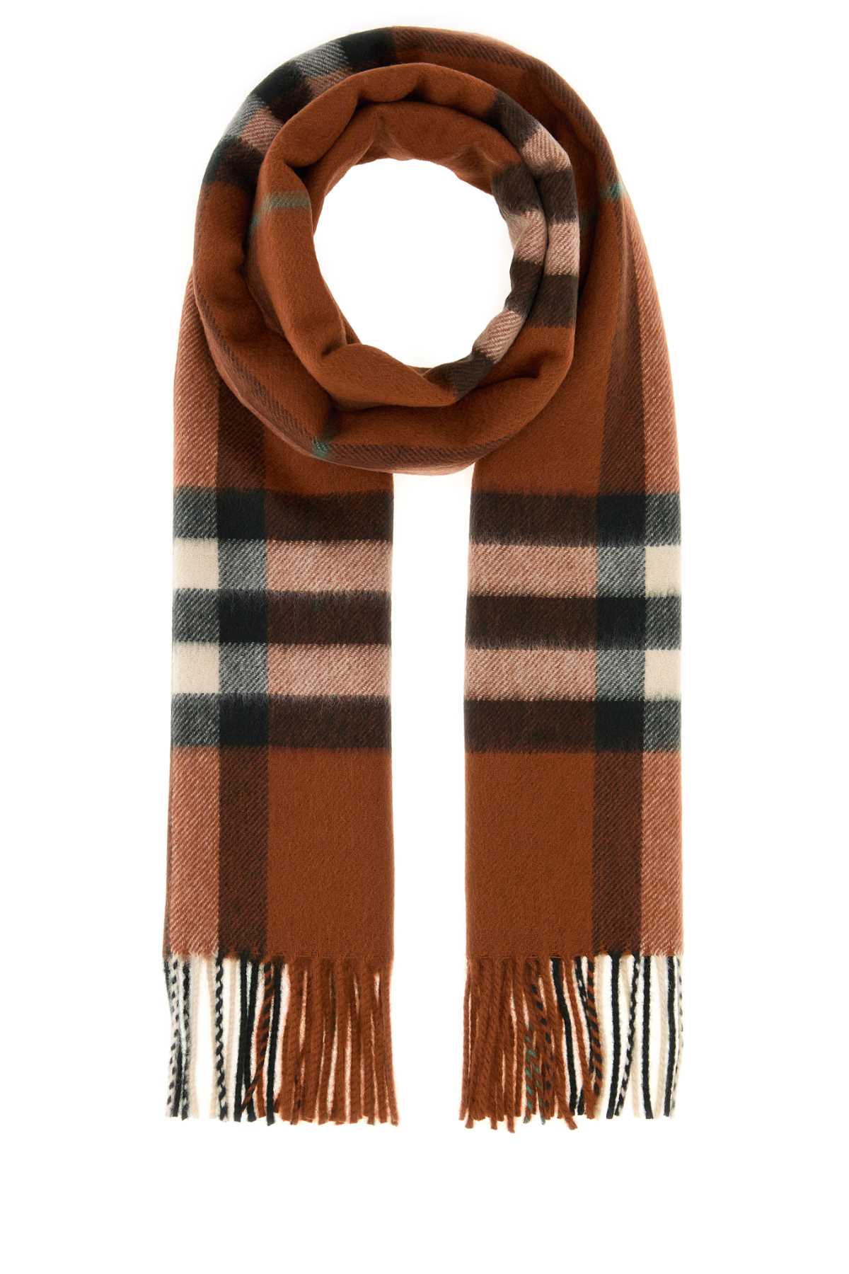 BURBERRY Embroidered Cashmere Scarf - 170 cm x 32 cm