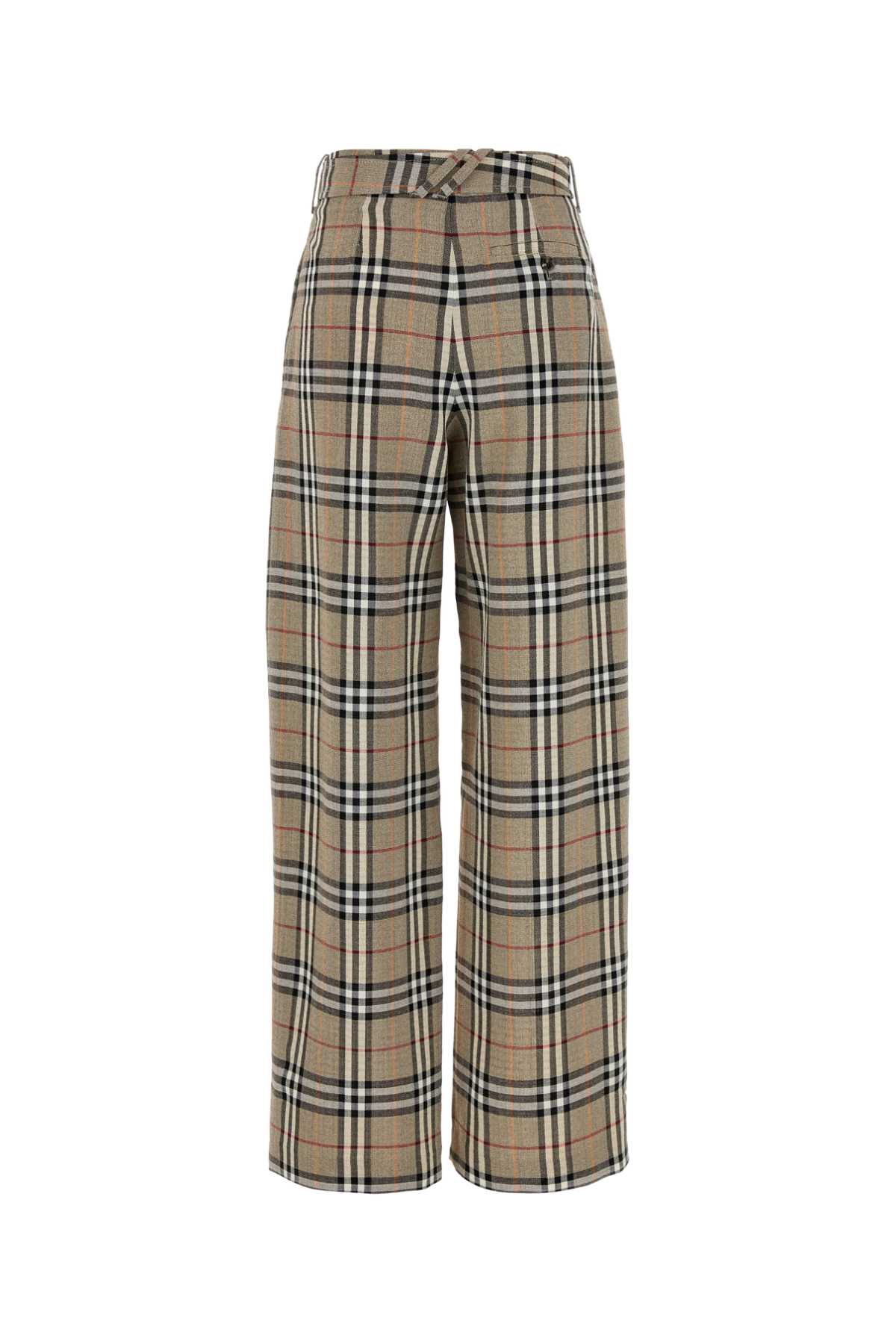 BURBERRY Embroidered Twill Wide-Leg Pants for Women