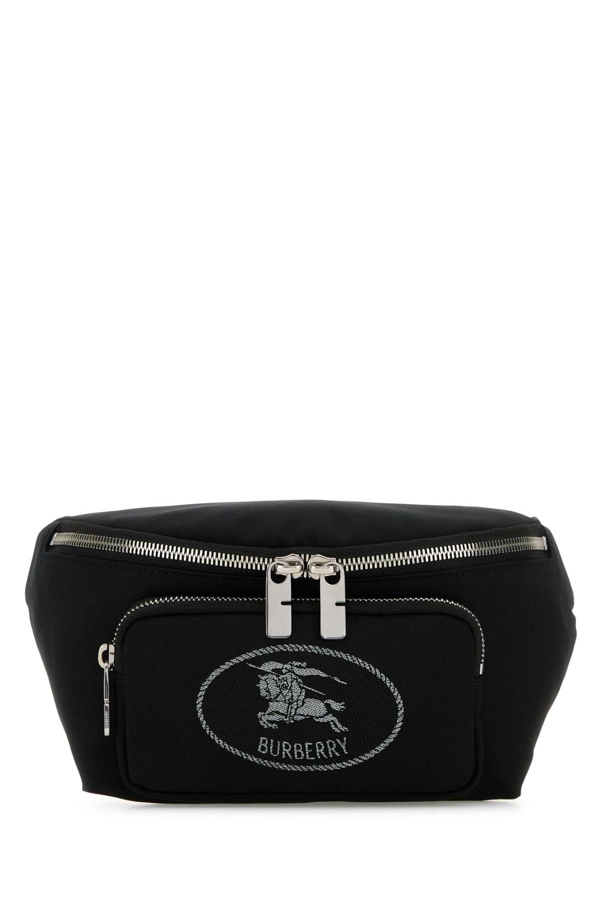 BURBERRY Sleek Mini Canvas Belt Handbag - 21cm x 13cm x 6cm