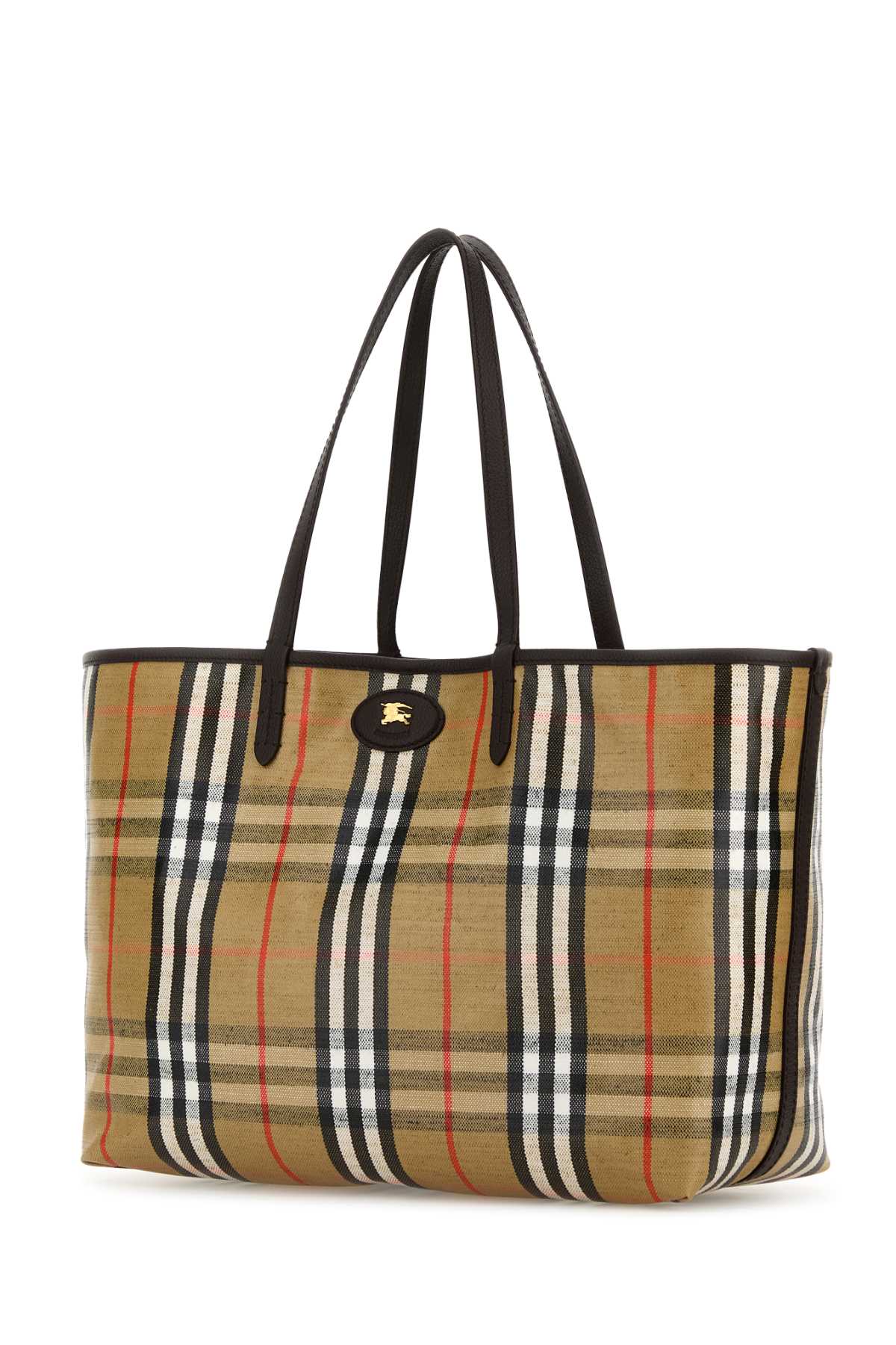 BURBERRY Printed Canvas Shopping Handbag - 38x28x16 cm