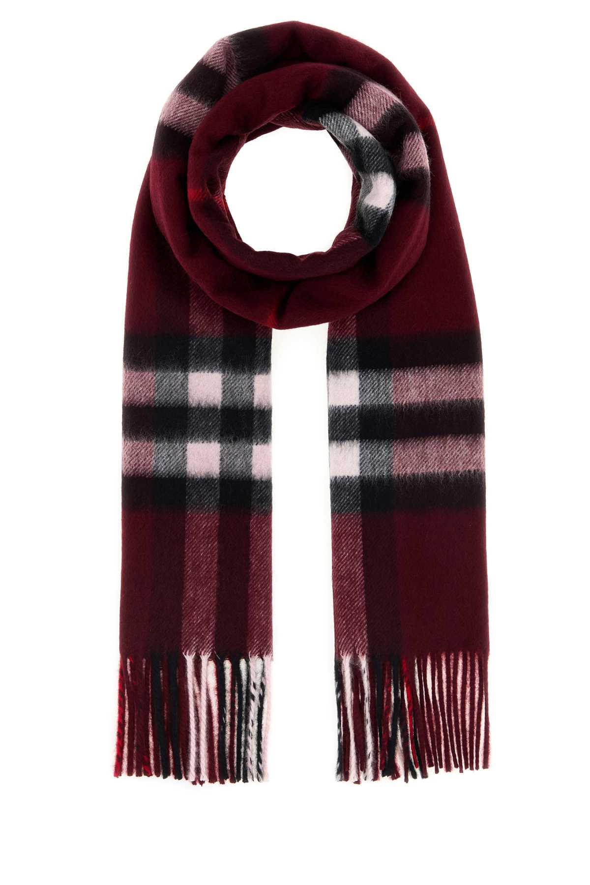BURBERRY Embroidered Cashmere Scarf - 168 x 30 cm