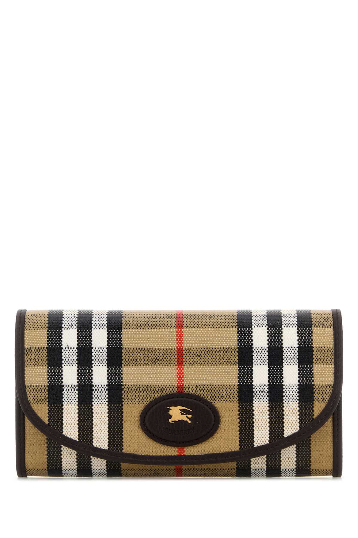 BURBERRY Highlands Mini Printed Canvas Wallet - 20 cm x 10 cm x 4 cm