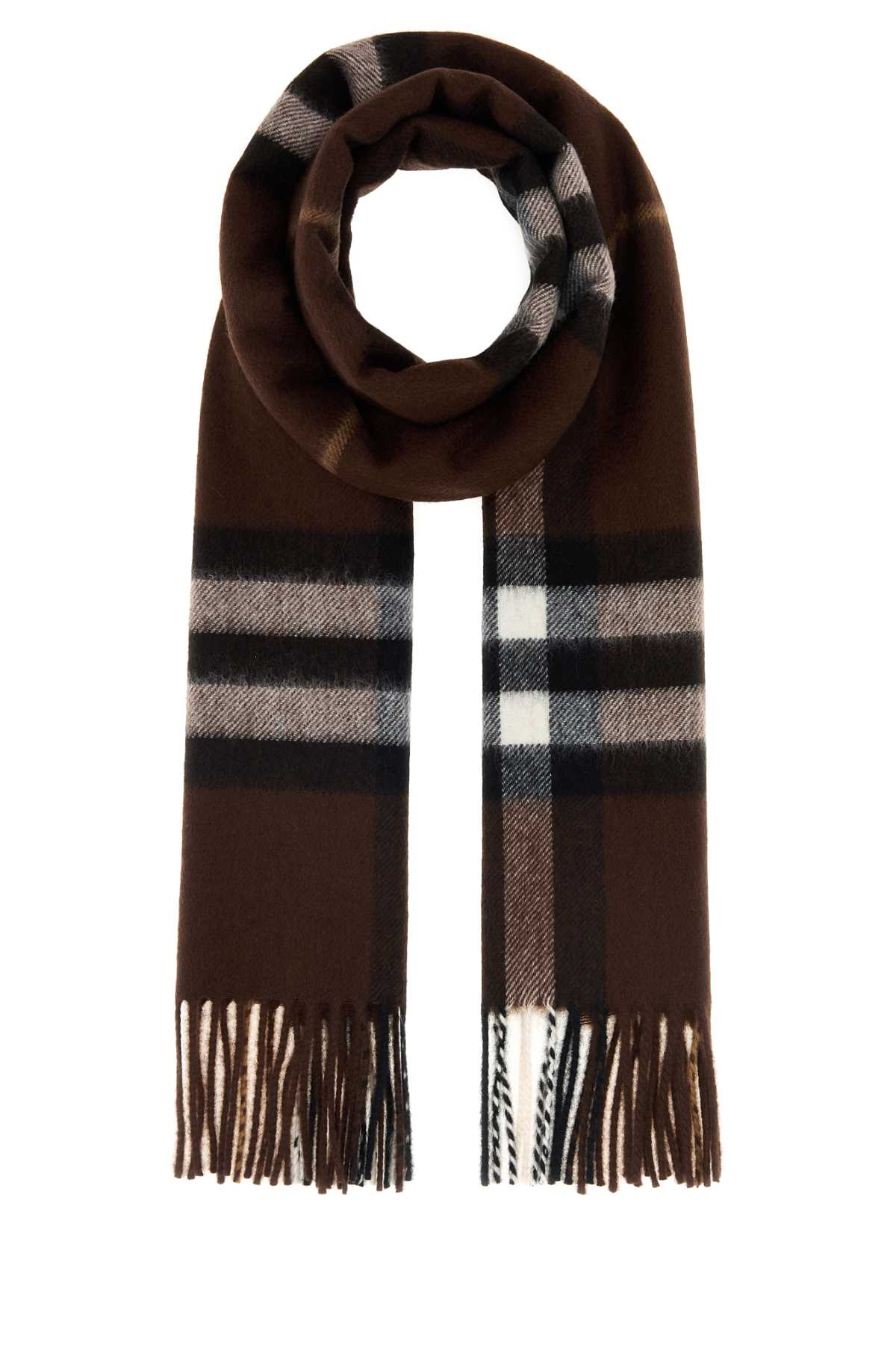 BURBERRY Embroidered Cashmere Scarf - 168 cm x 30 cm