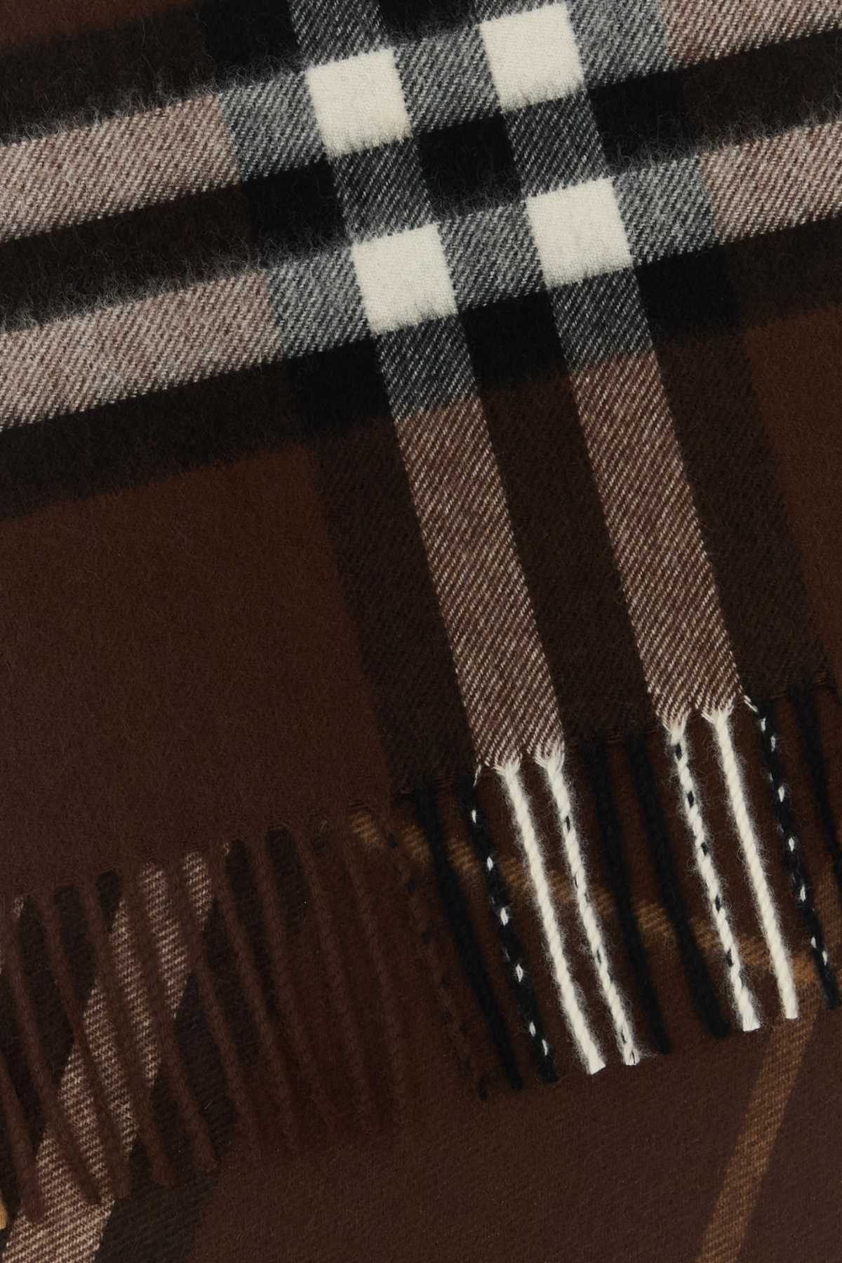 BURBERRY Embroidered Cashmere Scarf - 168 cm x 30 cm