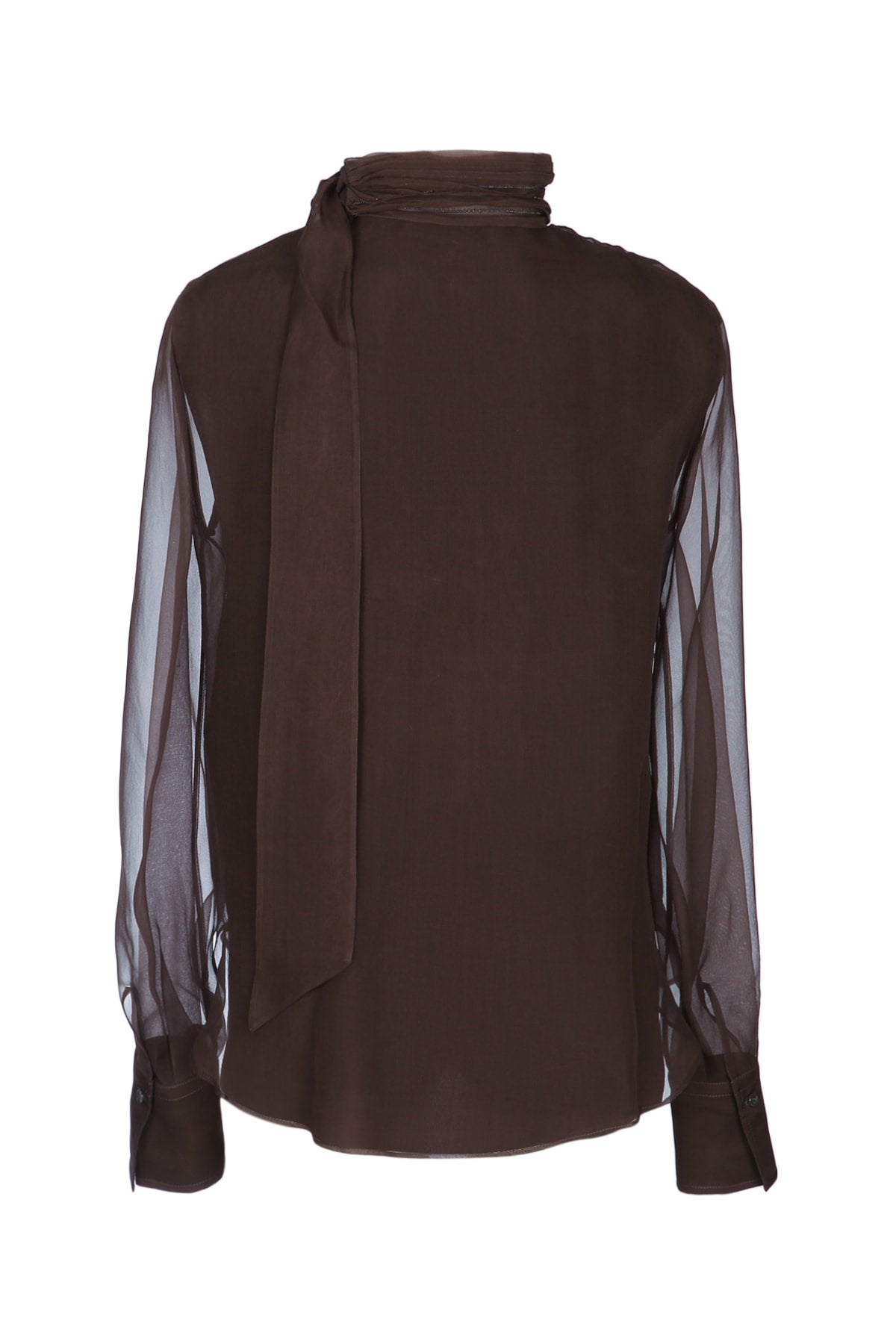 BRUNELLO CUCINELLI Light Knit Top with Bow Detail