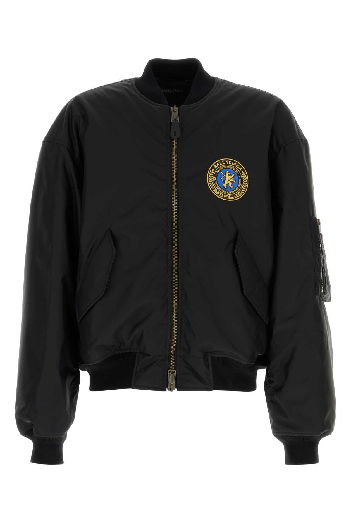 BALENCIAGA Men's Nylon Bomber Jacket