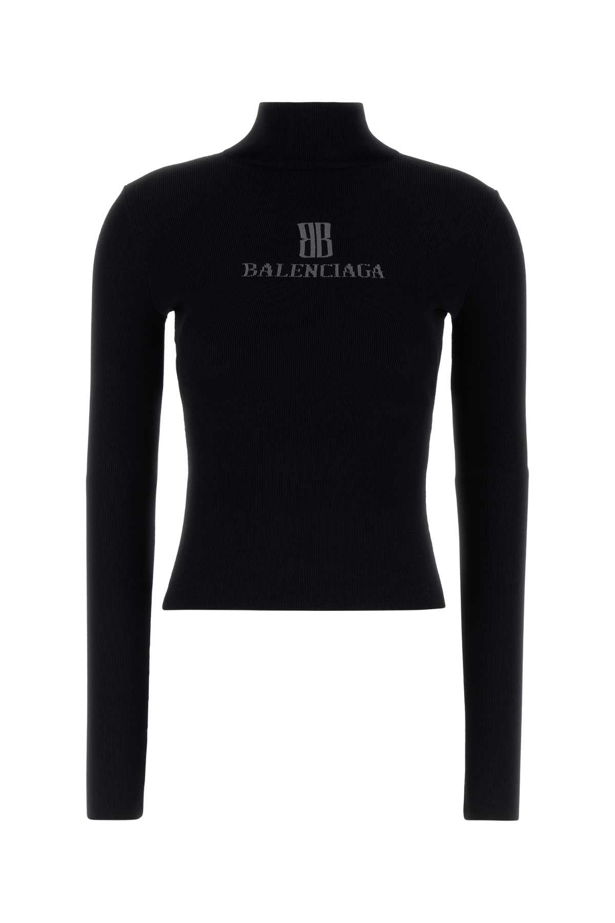 BALENCIAGA Viscose Blend Knit Top for Women