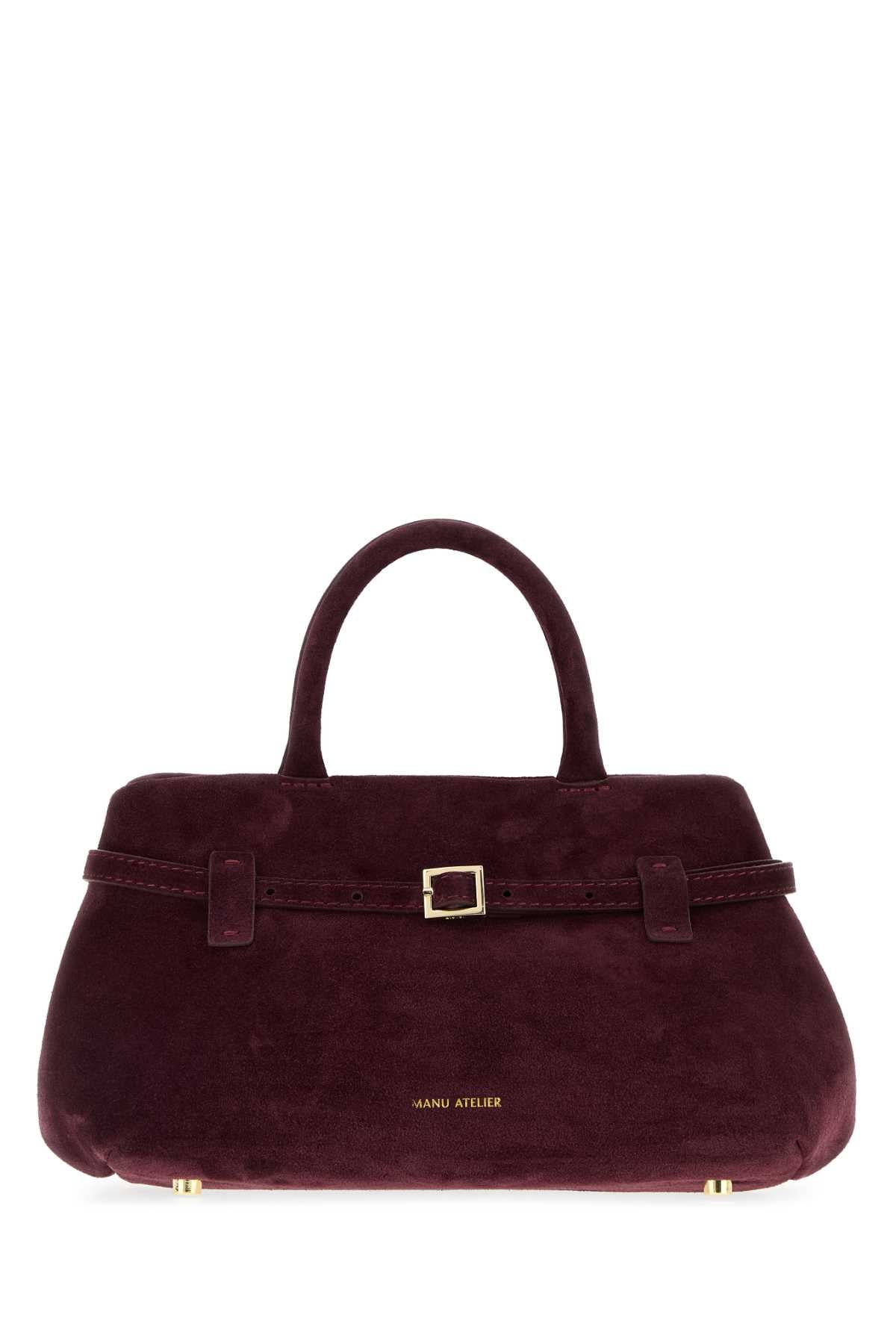 MANU ATELIER Mini Suede Le Cambon 25 Handbag