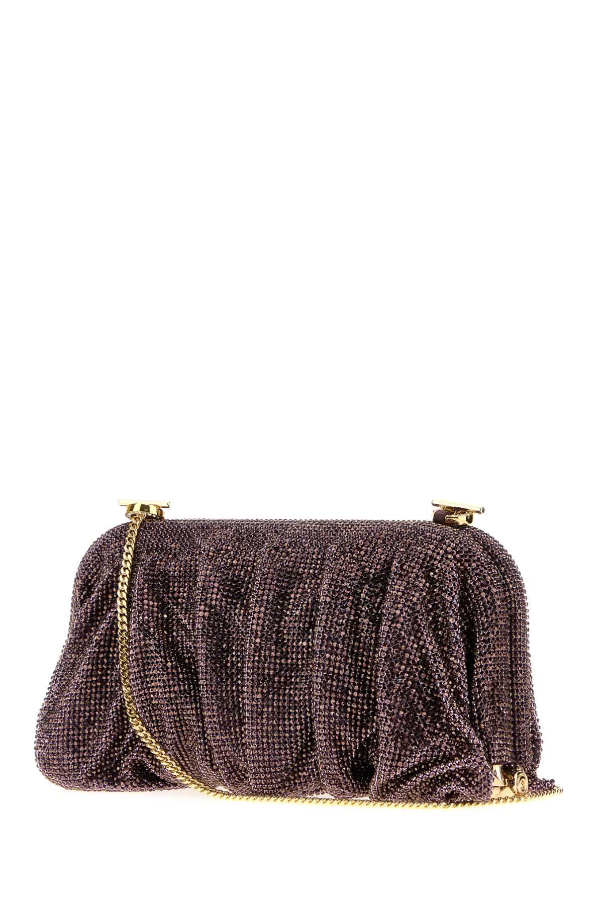 BENEDETTA BRUZZICHES Embellished Fabric Large Venus Clutch - 23 cm x 13 cm x 8 cm