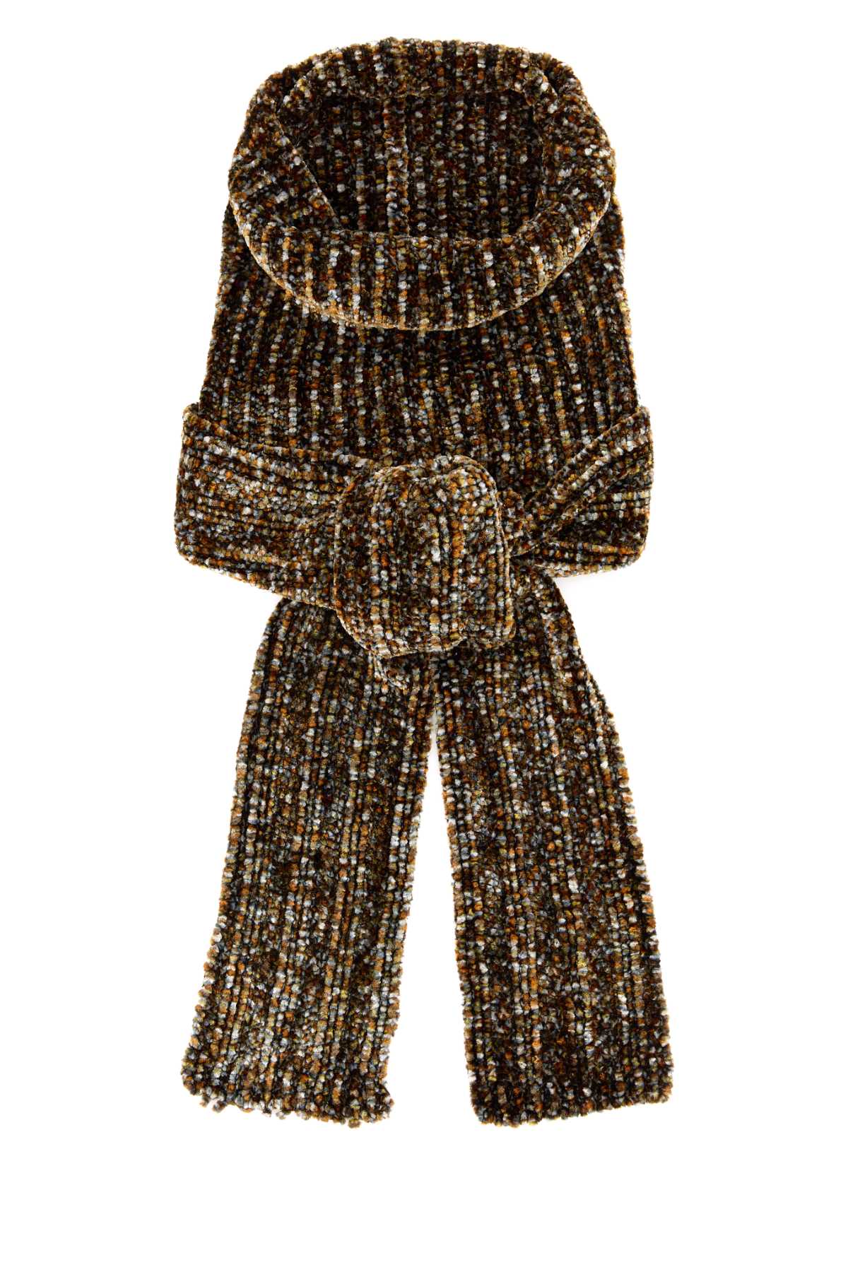 DRIES VAN NOTEN Multicolor Chenille Scarf for Women - Fall Winter 2025