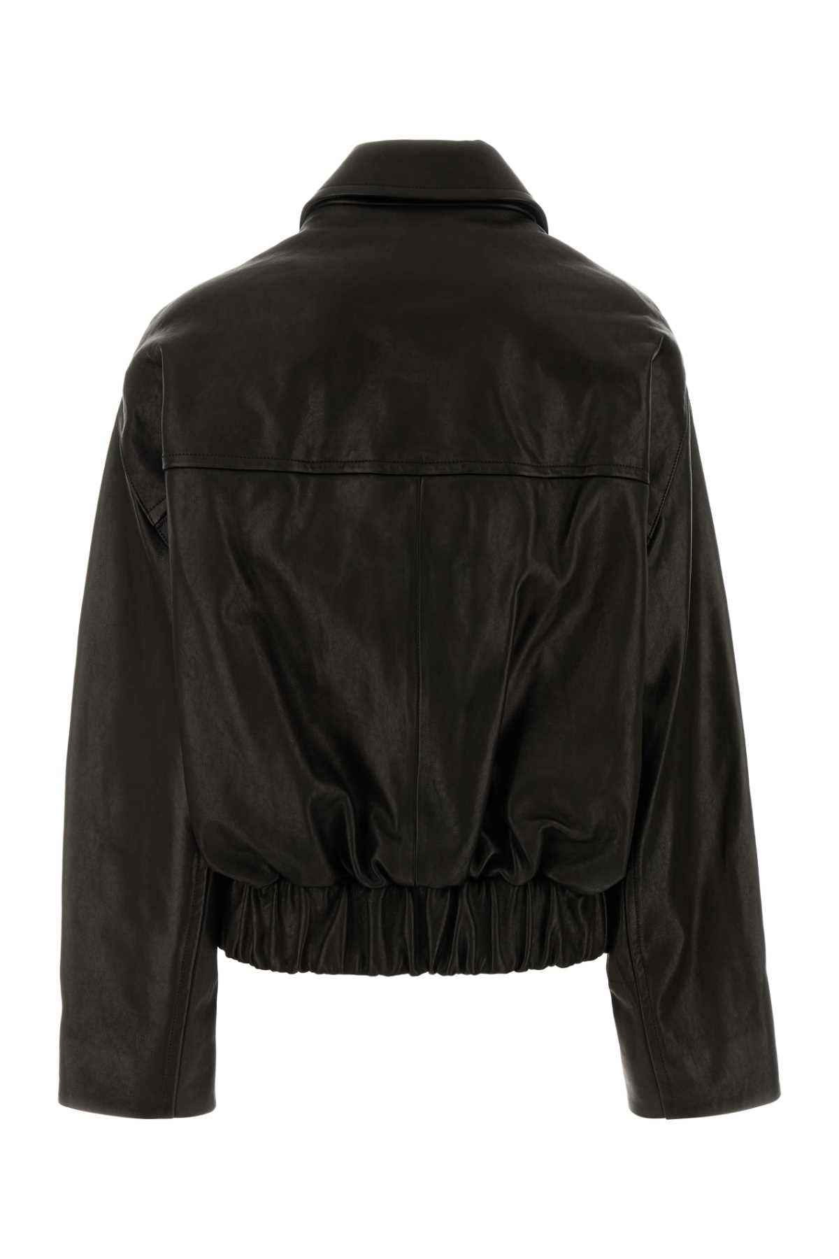 KHAITE Oversized Leather Odin Jacket