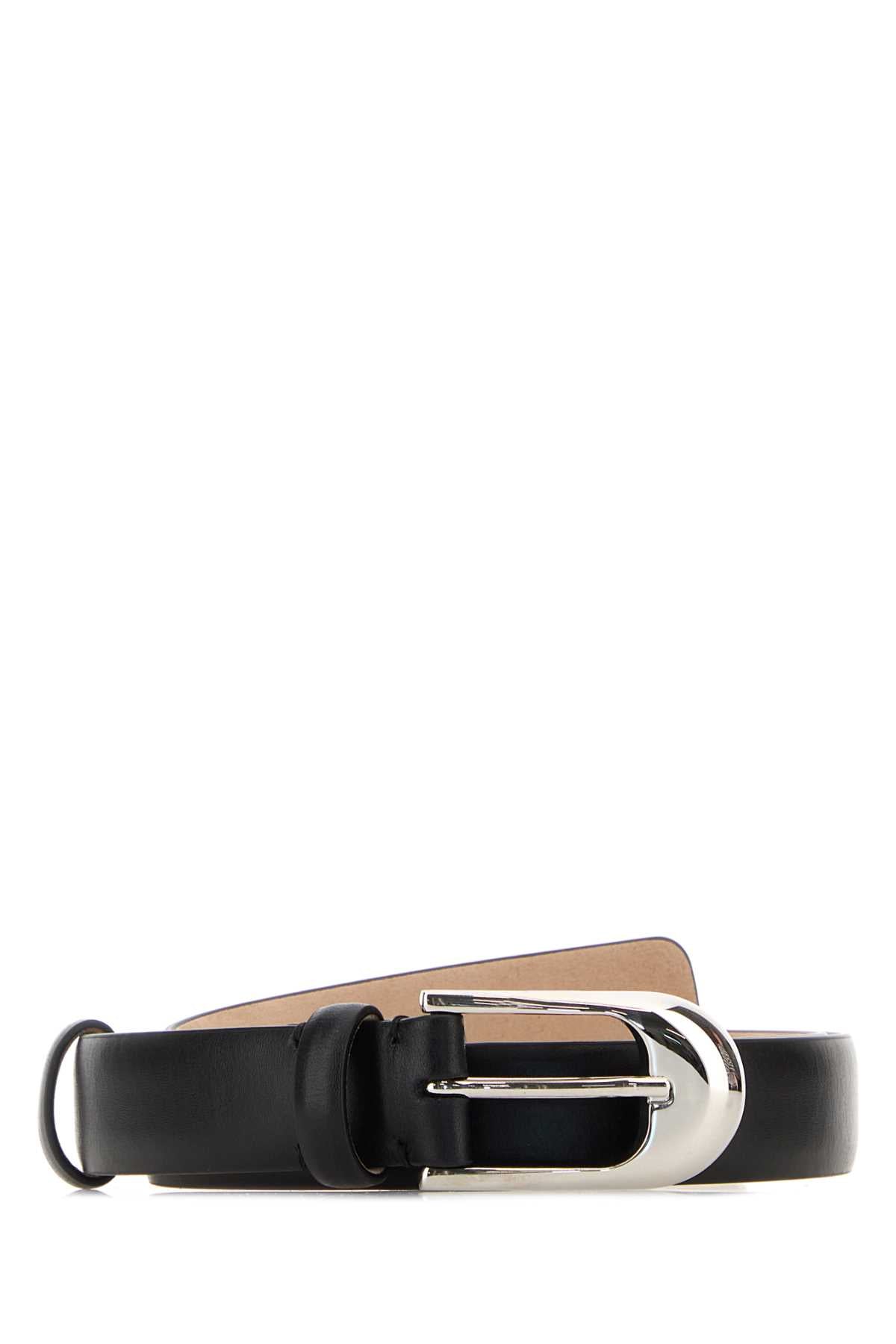 KHAITE Elevated Leather Mini Belt - 3 cm Height