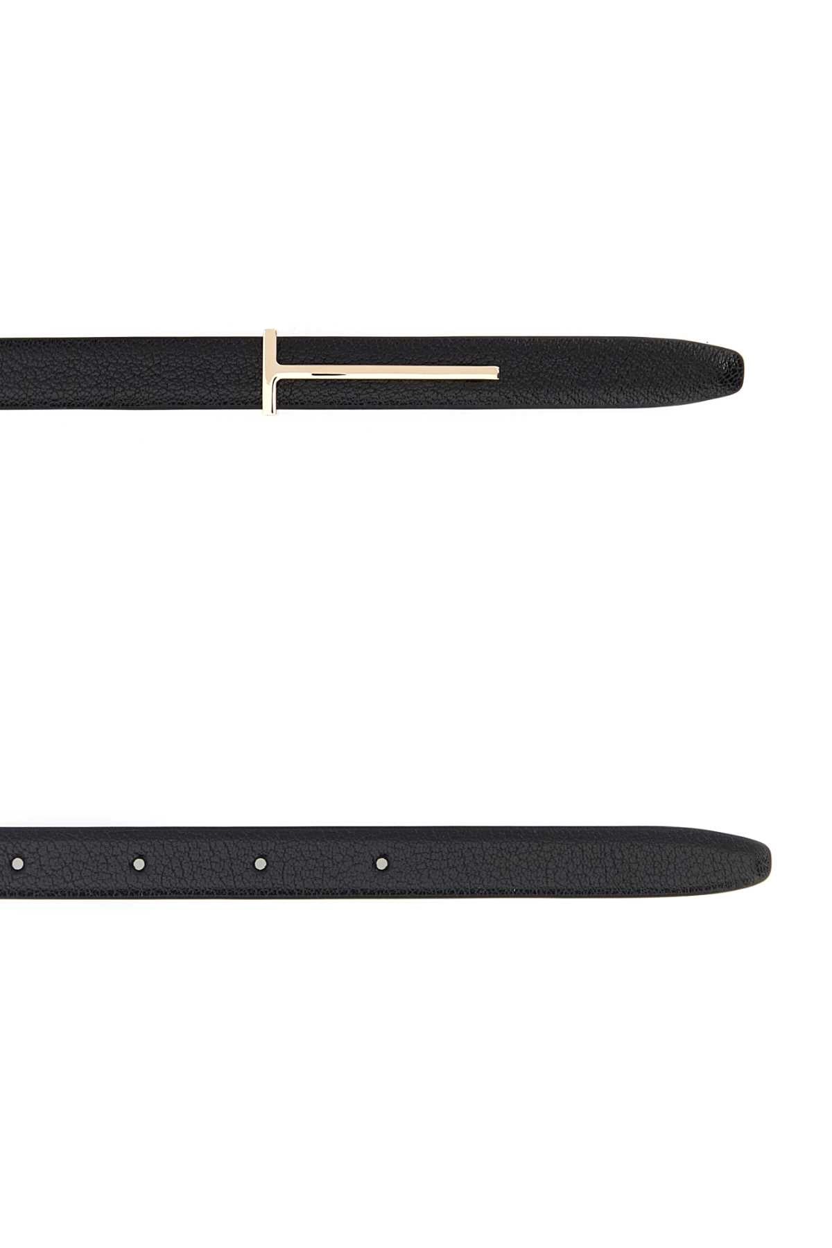 TOM FORD Elegant Leather Belt - 1 cm Height
