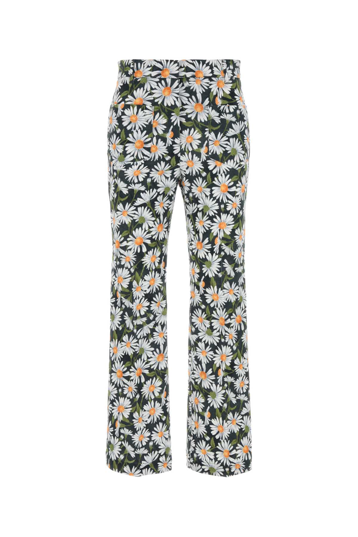 WEEKEND Floral Printed Stretch Cotton Pants