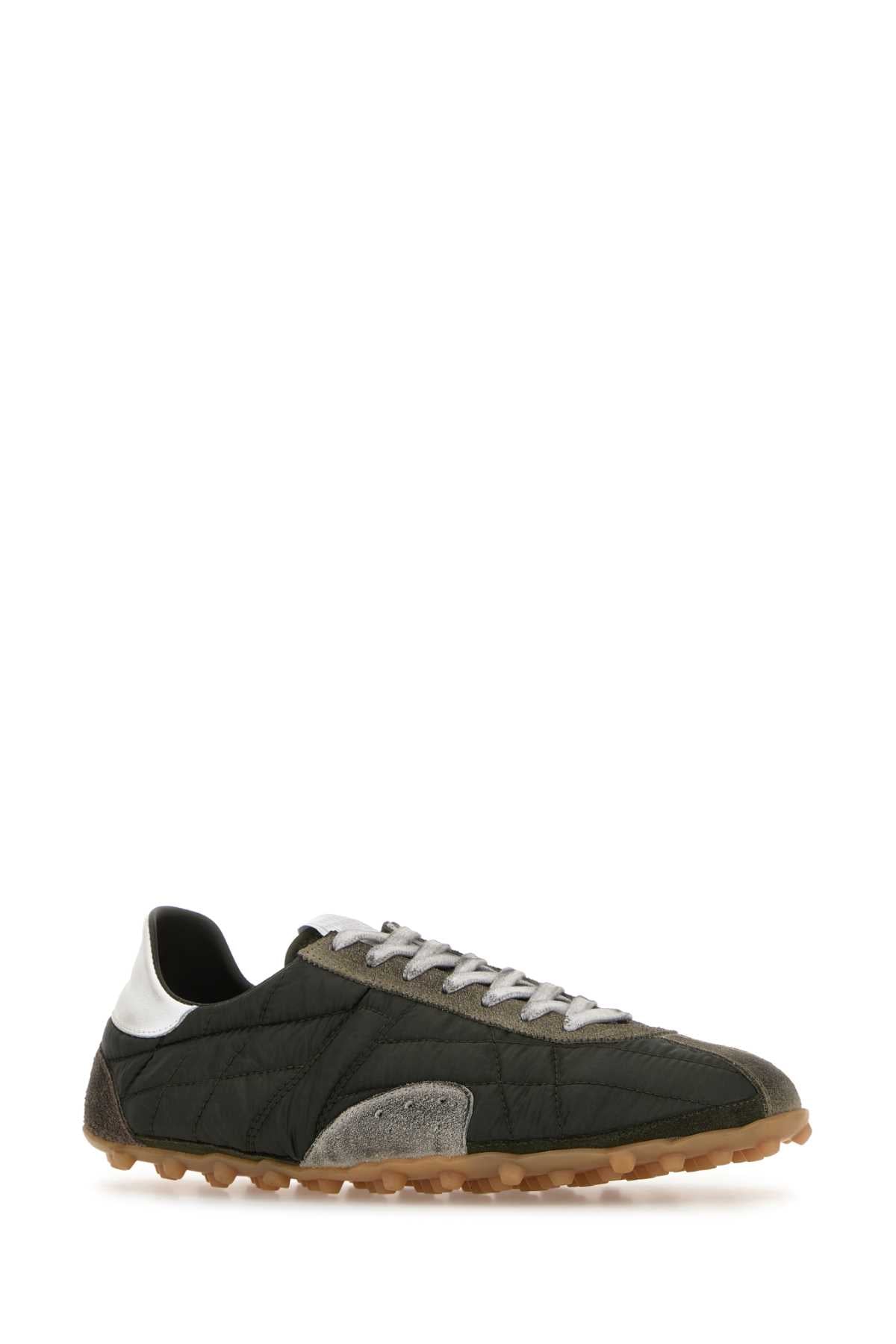 MAISON MARGIELA Multicolor Suede and Fabric Sneakers for Men