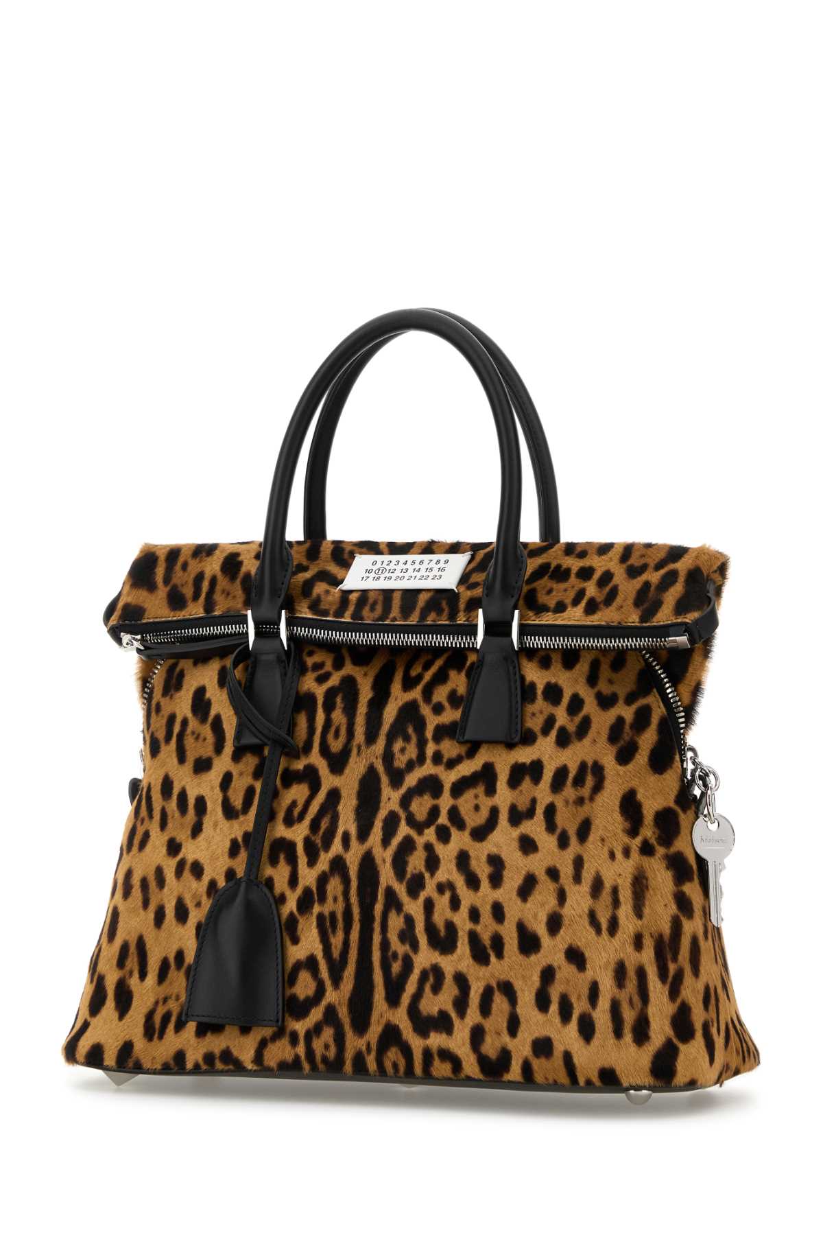 MAISON MARGIELA Printed Leather Medium 5AC Handbag - 35 cm Width