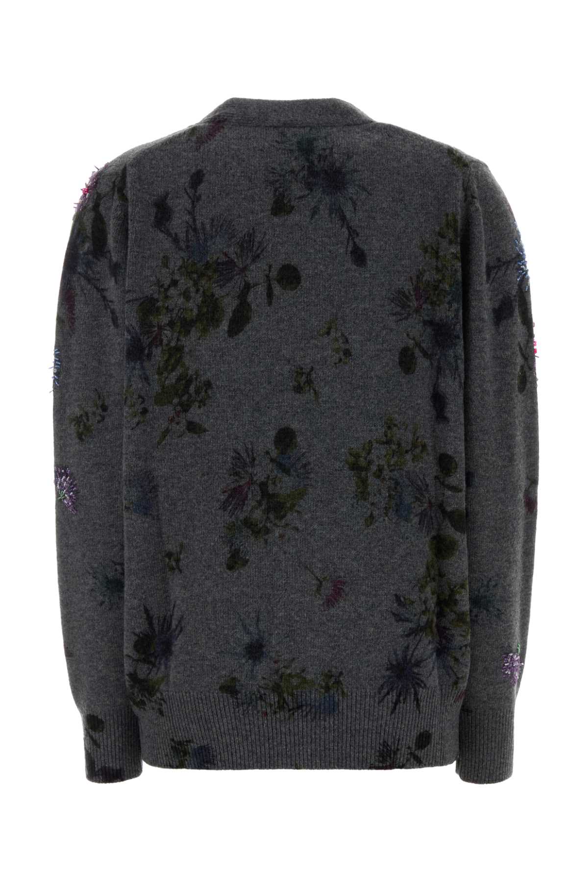 BLUMARINE Floral Printed Oversize Cardigan