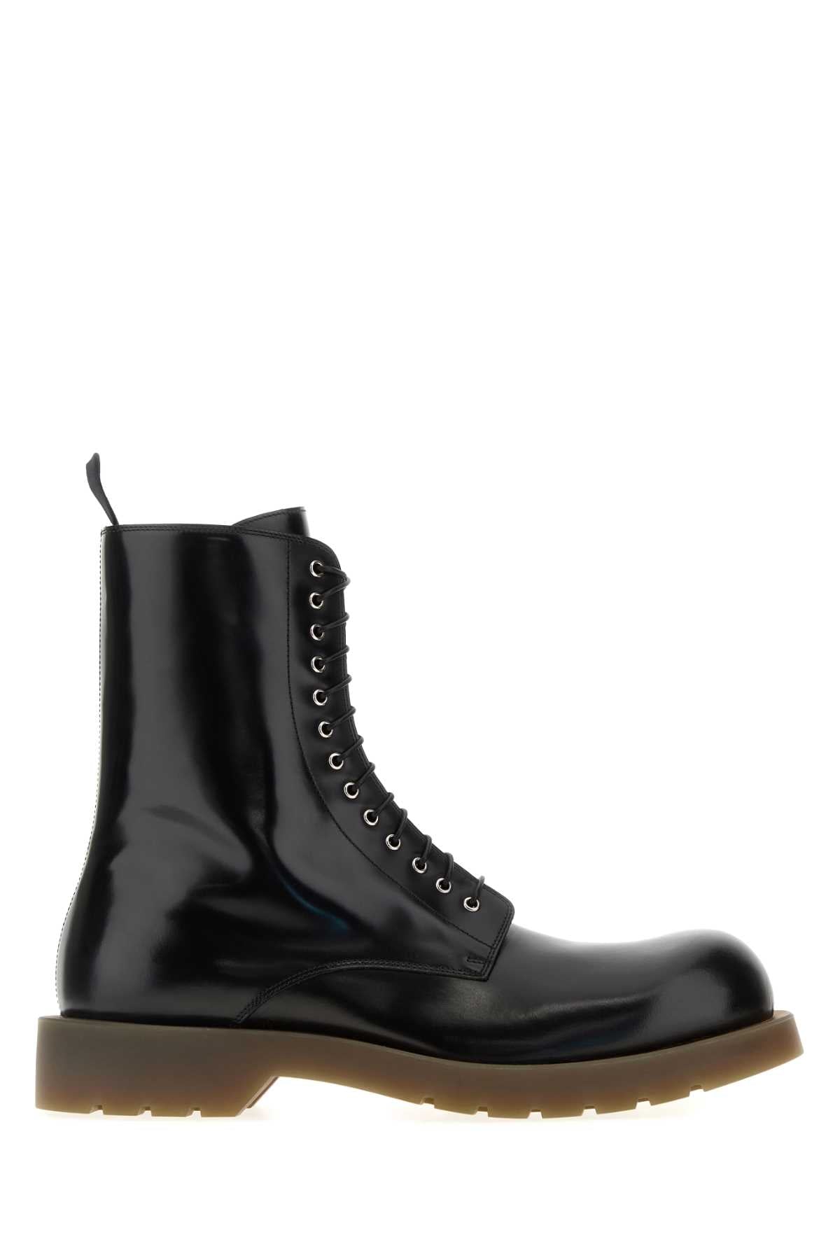 JIL SANDER Stylish Leather Ankle Boots for Men