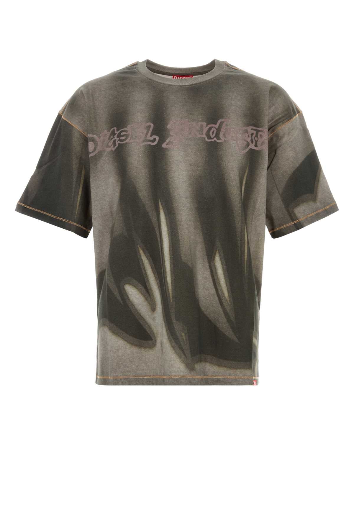 DIESEL Graphic Printed Cotton T-Shirt for Men - FW25 Edition